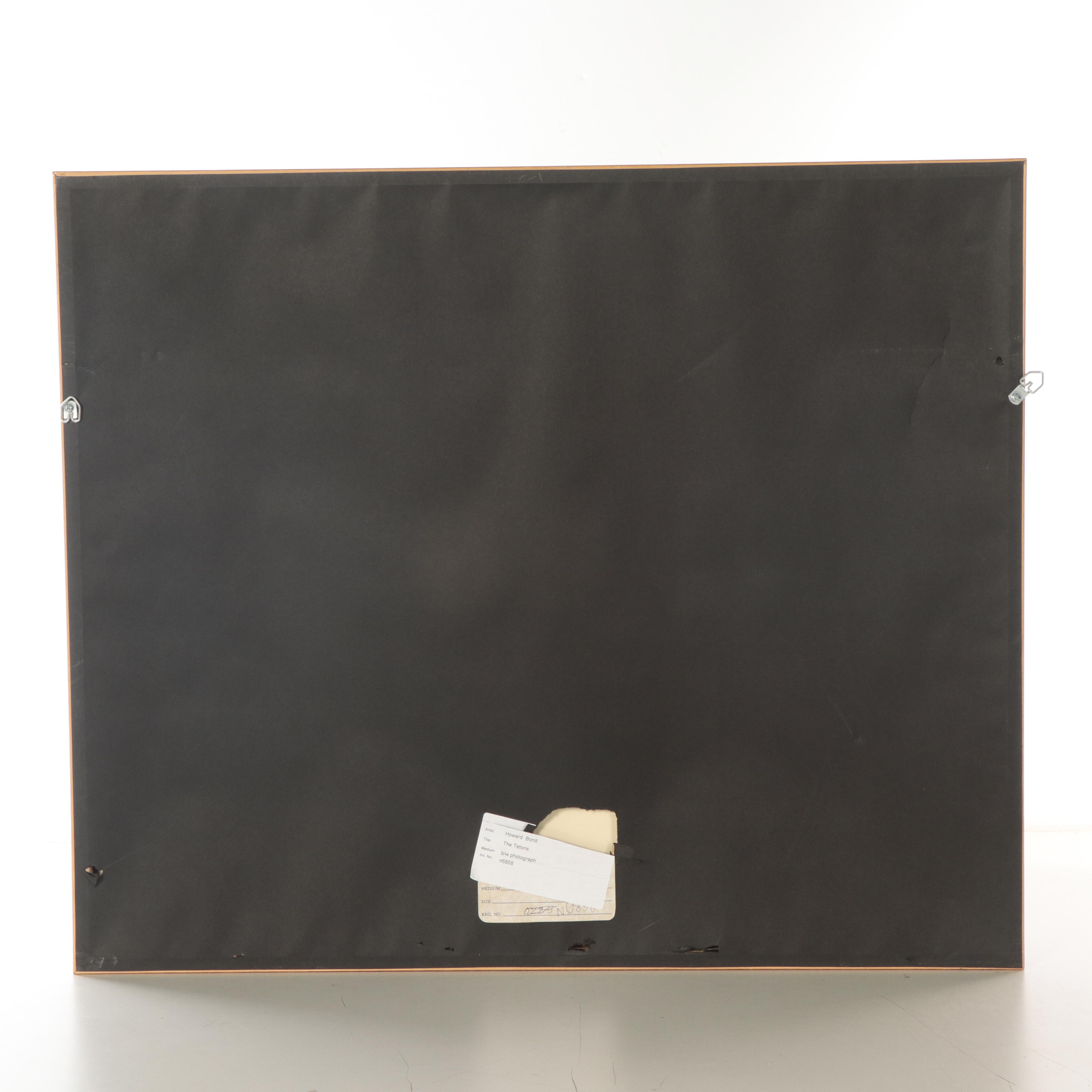 Howard Bond Landscape Silver Gelatin Photograph of the Tetons