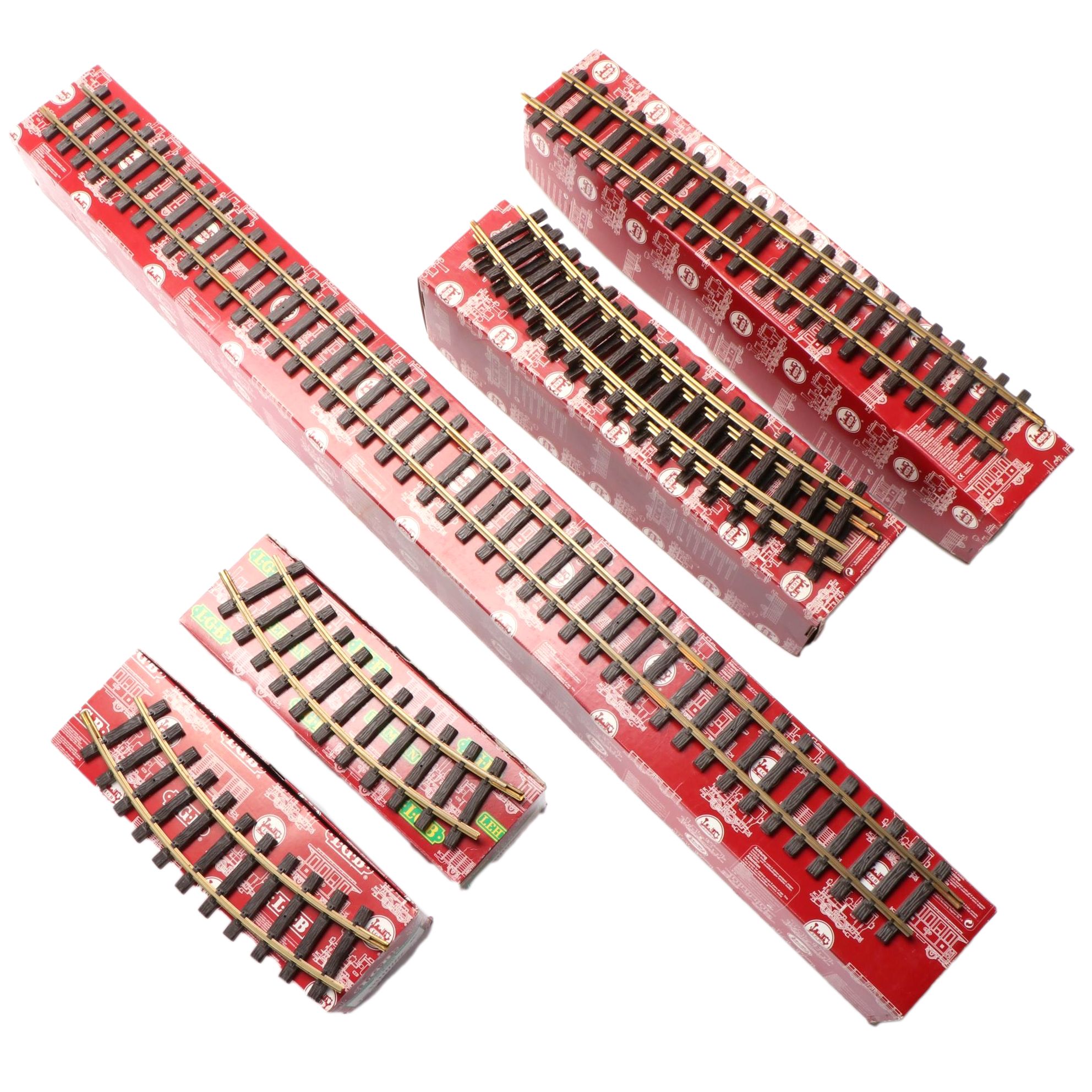 Lehmann-Gross-Bahn G Scale Model Railway Straight, Curved Track