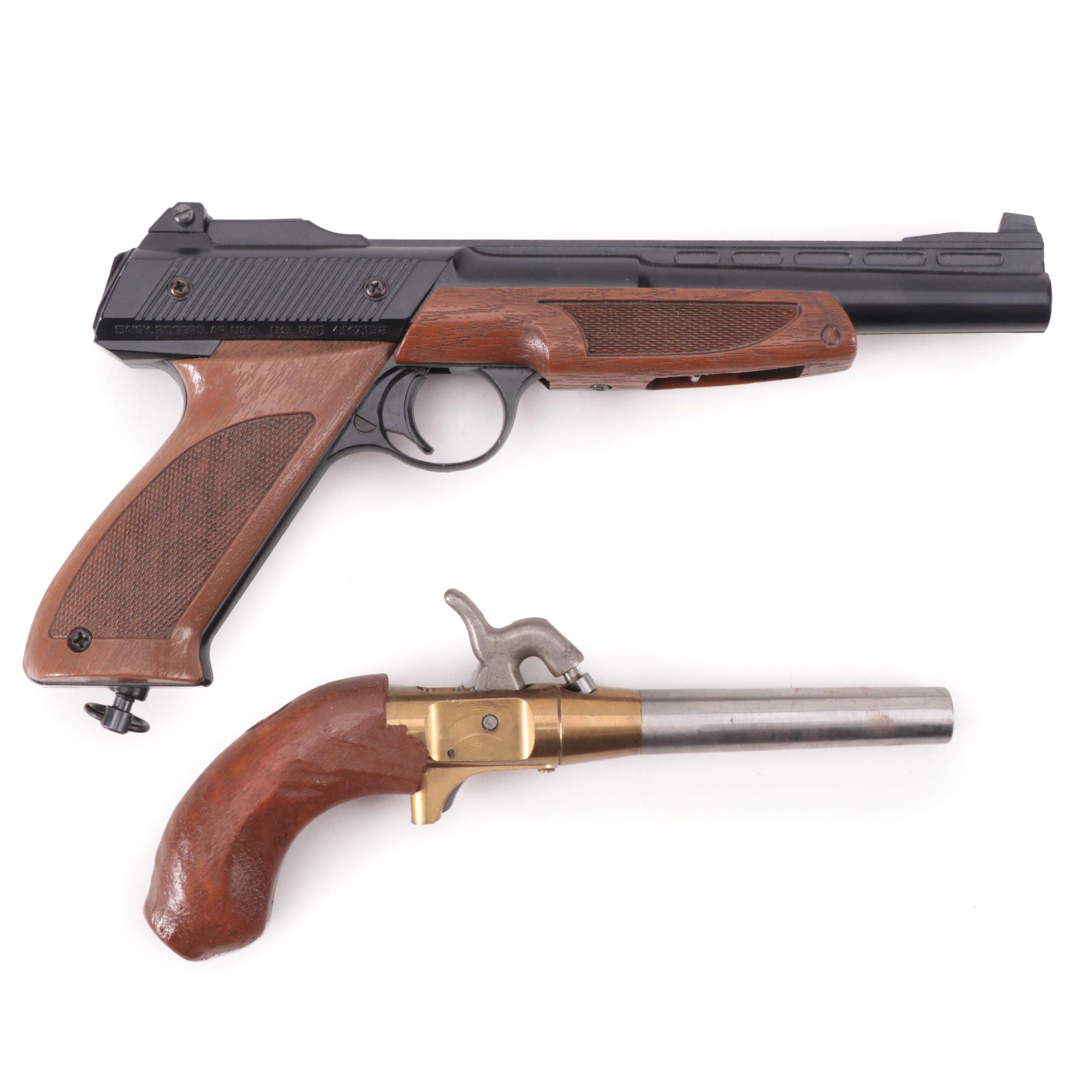 Daisy BB Pistol and Modern Blackpowder Pistol
