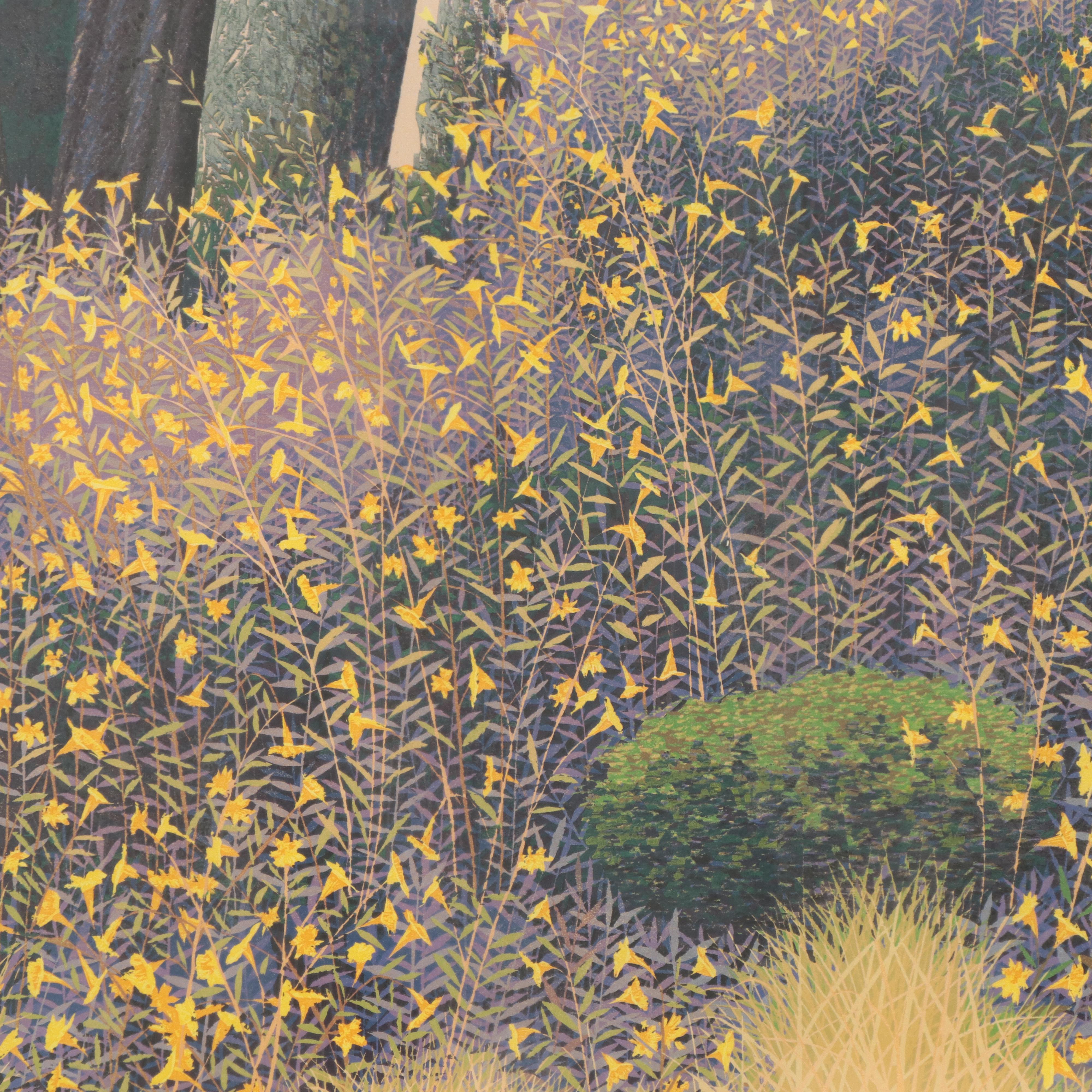 Gordon Mortensen Woodcut "Jack's Peak," 1991