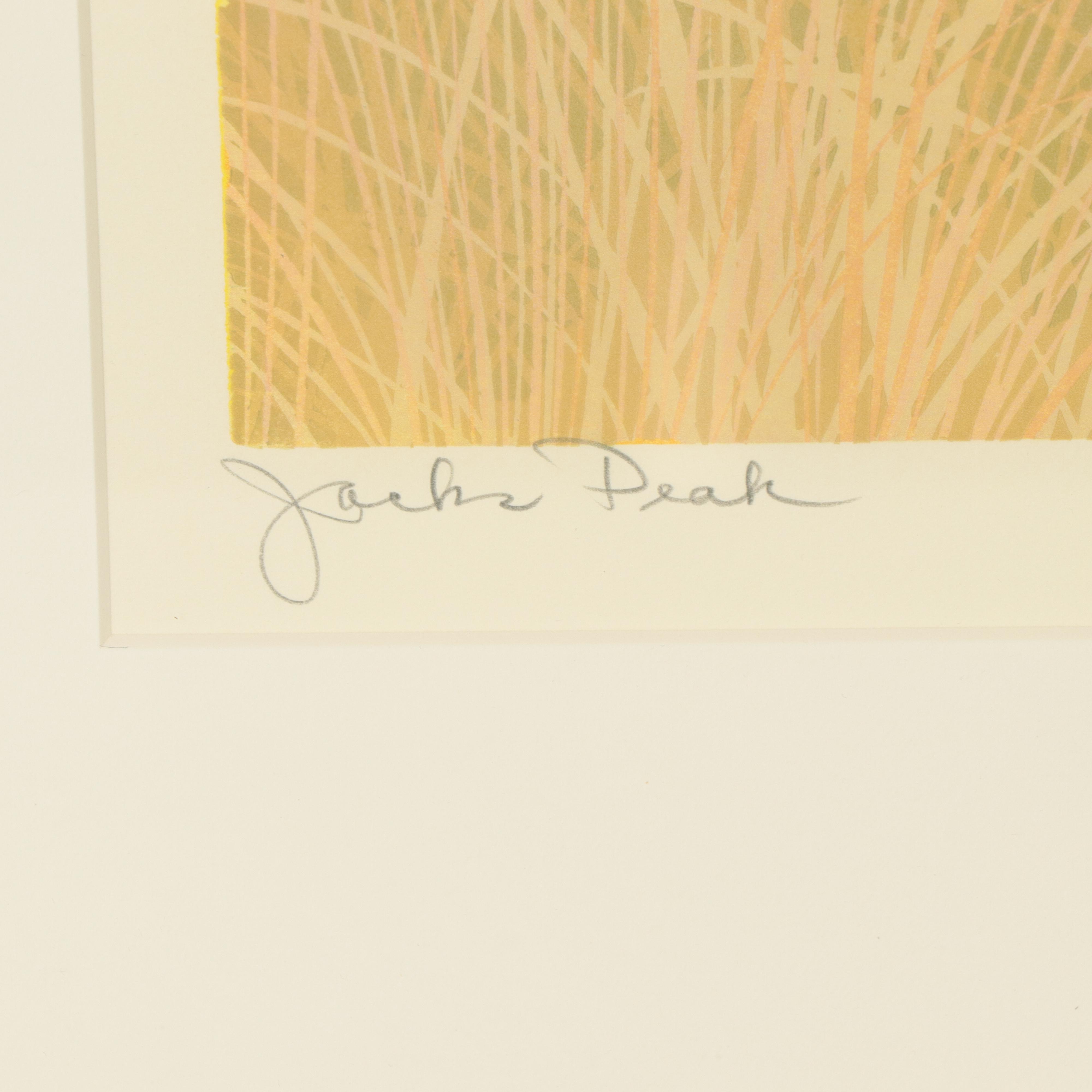 Gordon Mortensen Woodcut "Jack's Peak," 1991