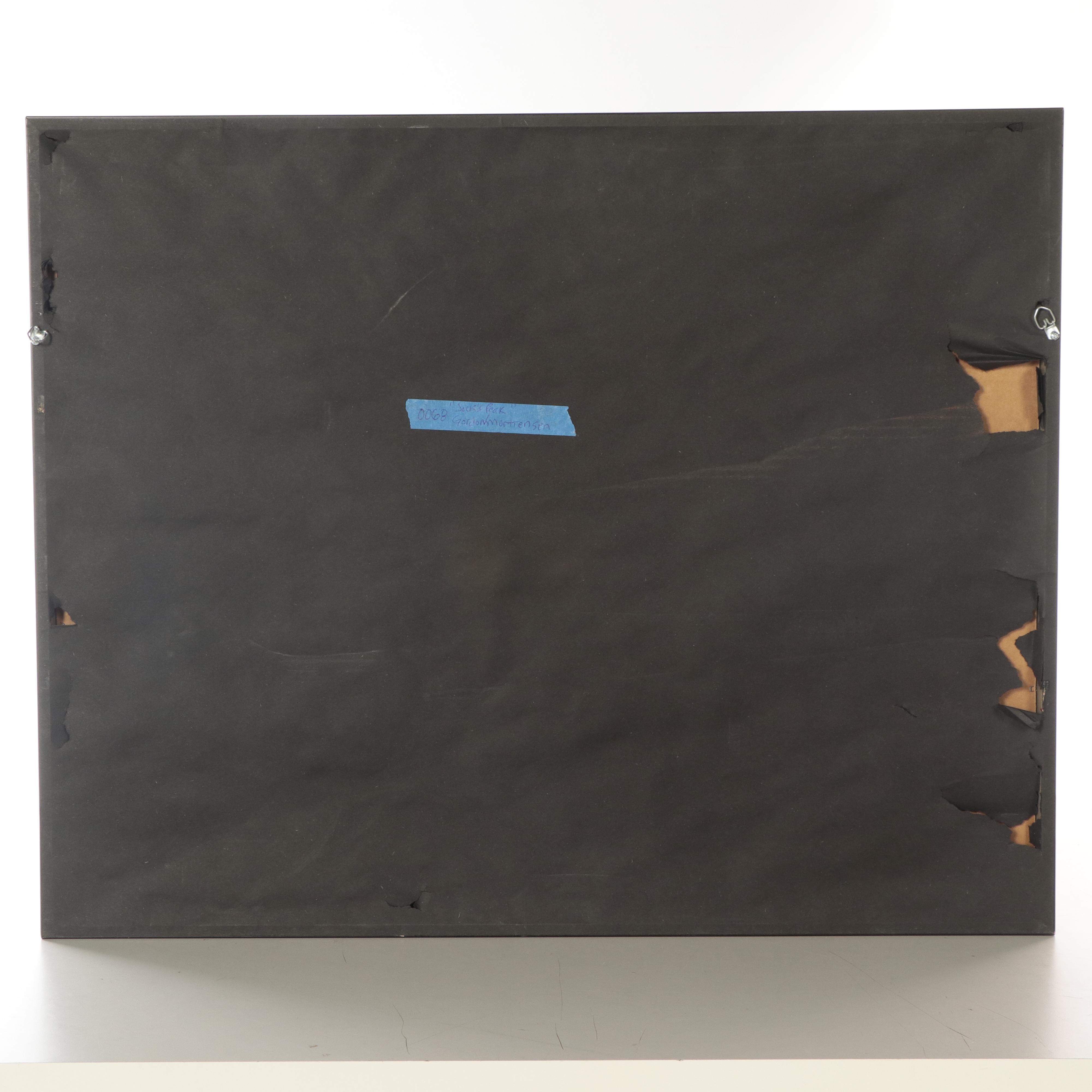 Gordon Mortensen Woodcut "Jack's Peak," 1991