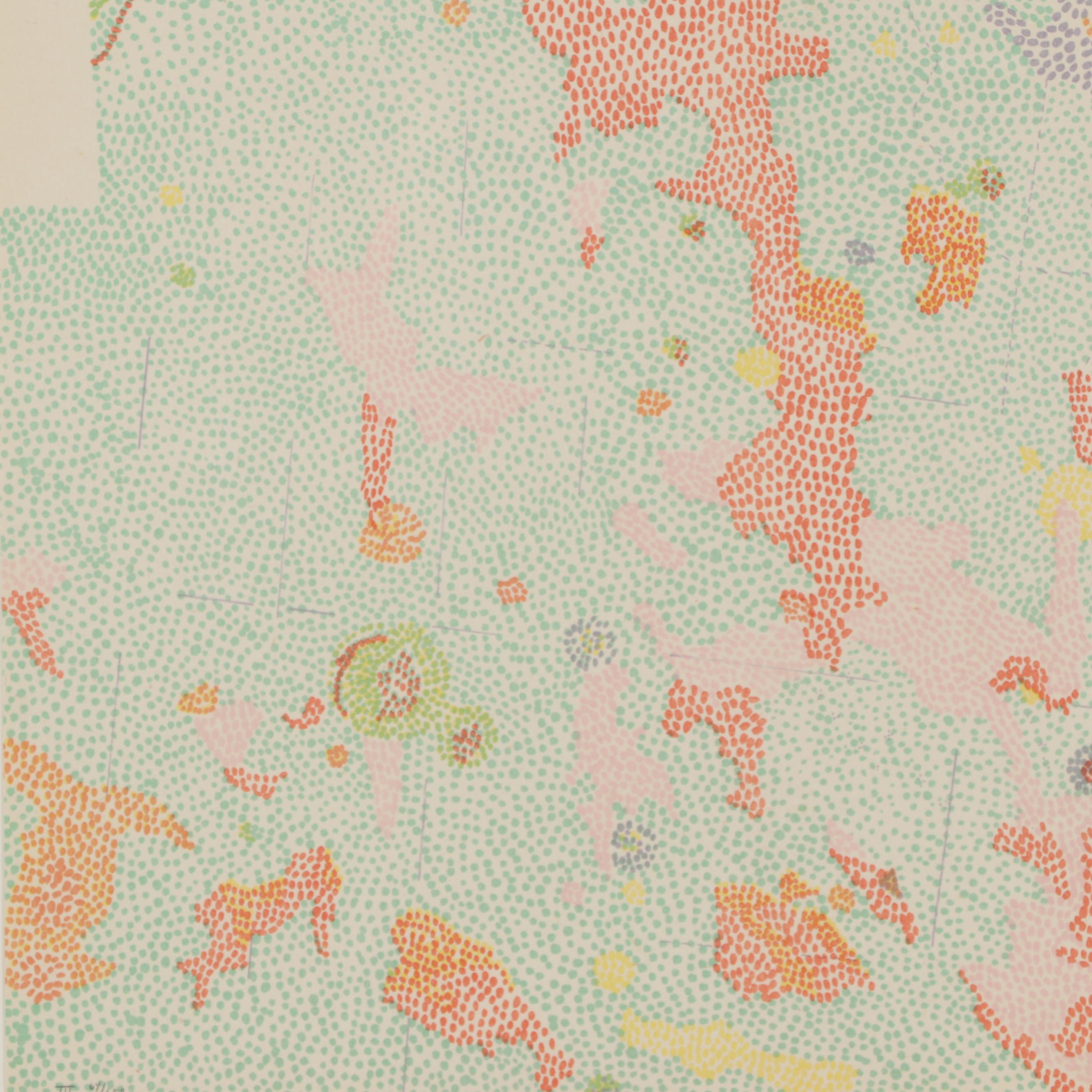 Nancy Graves Lithograph "III Maestlin G Region of the Moon," 1972