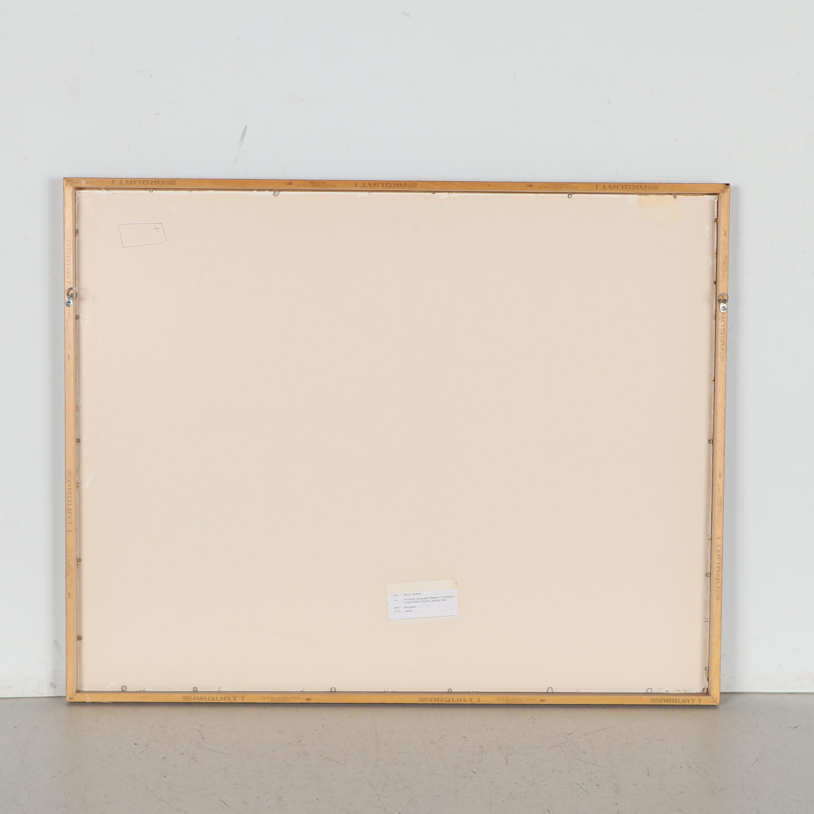 Nancy Graves Lithograph "III Maestlin G Region of the Moon," 1972