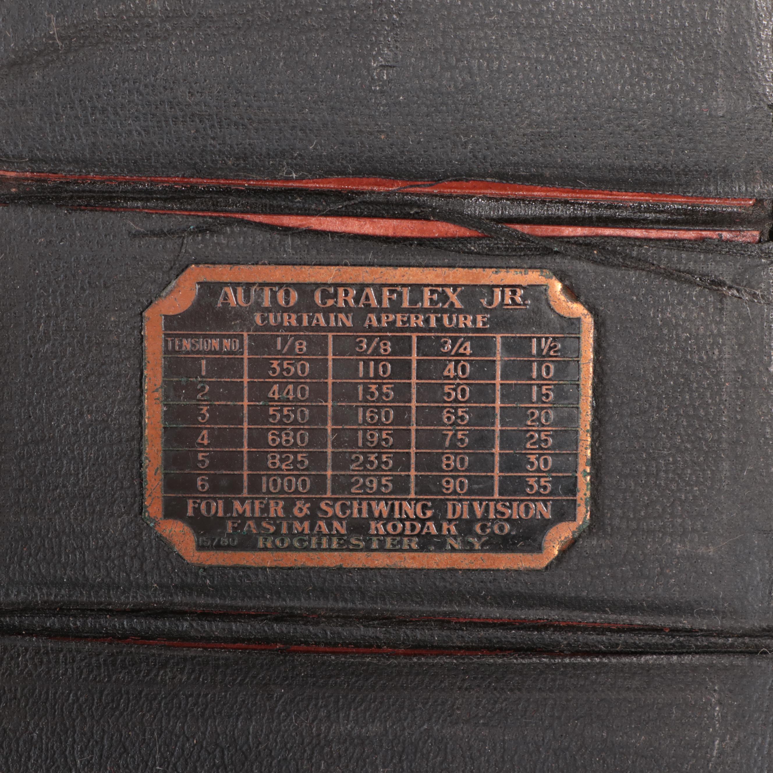 Eastman Kodak Auto Graflex and Graflex Jr. SLR Cameras with Tripods