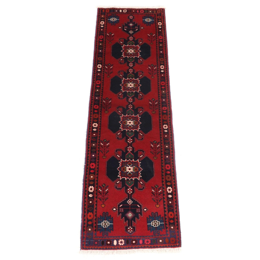 2'8 x 9'4 Hand-Knotted Persian Sirjan Carpet Runner