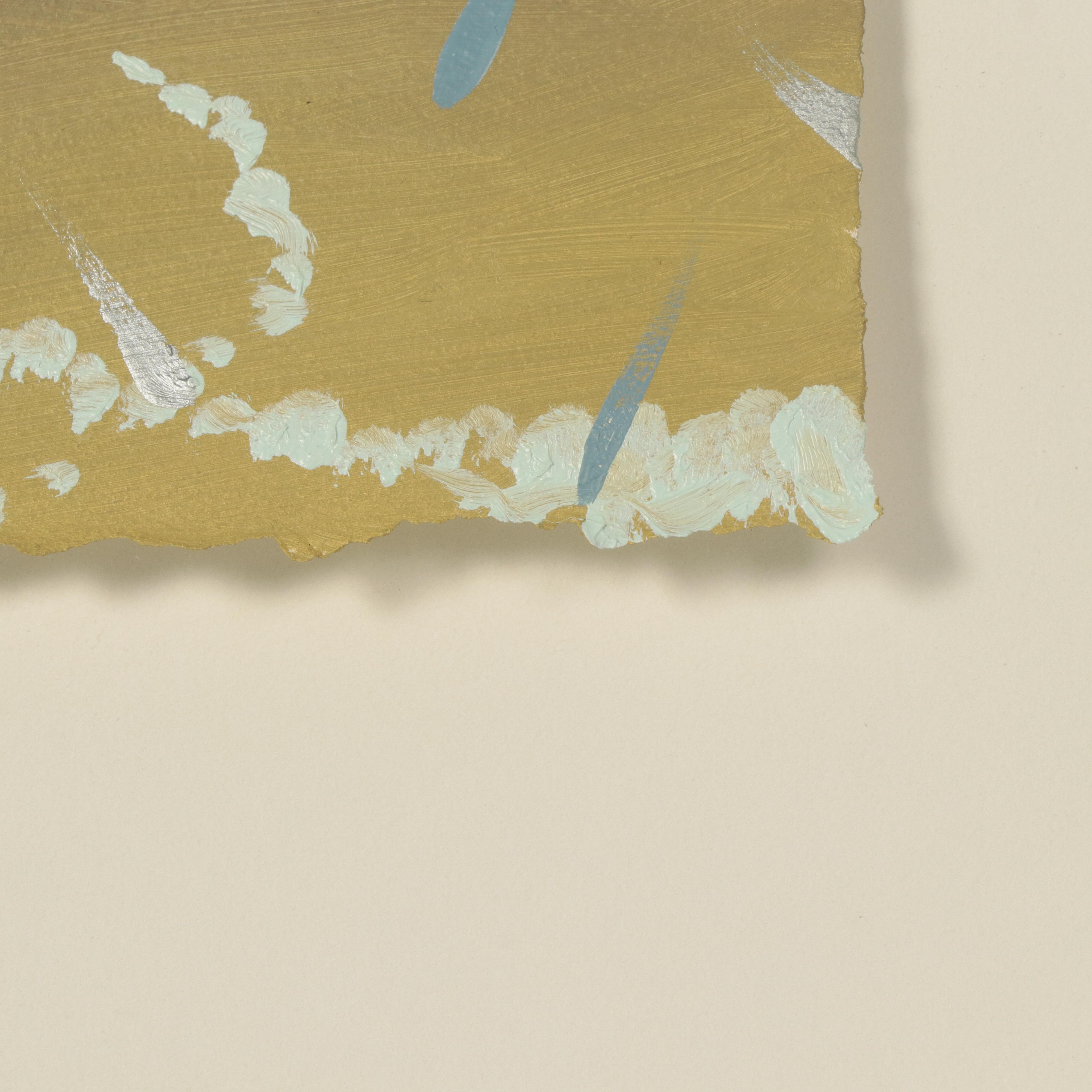 Dan Boldman Stylized Seascape Acrylic Painting, 1989