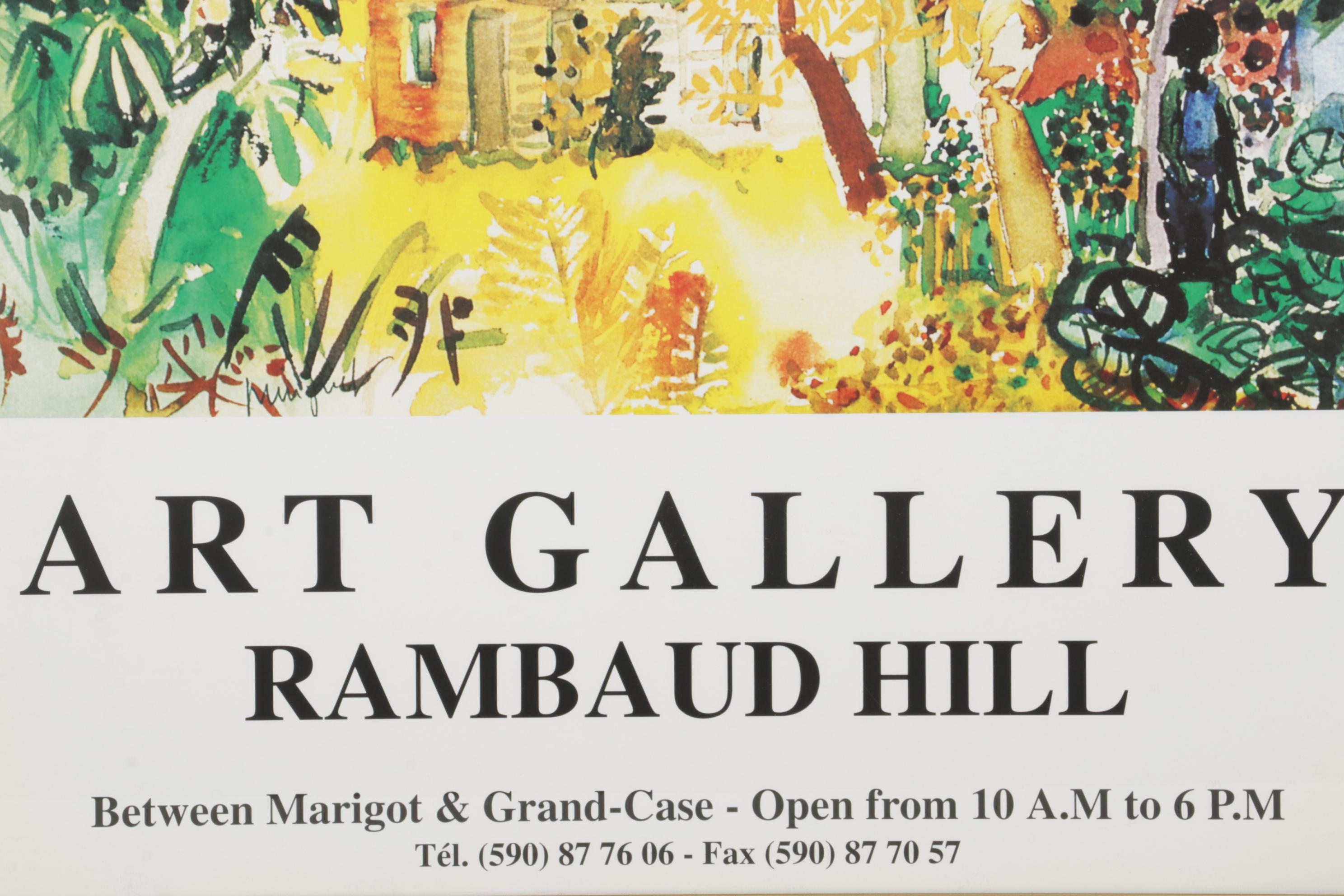 Minguet Art Gallery Offset Lithograph Poster, Circa 1997