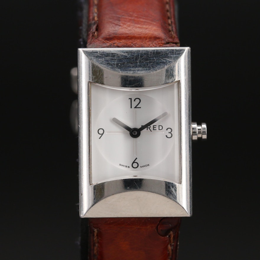 Swiss Made Fred Stainless Steel Quartz Wristwatch