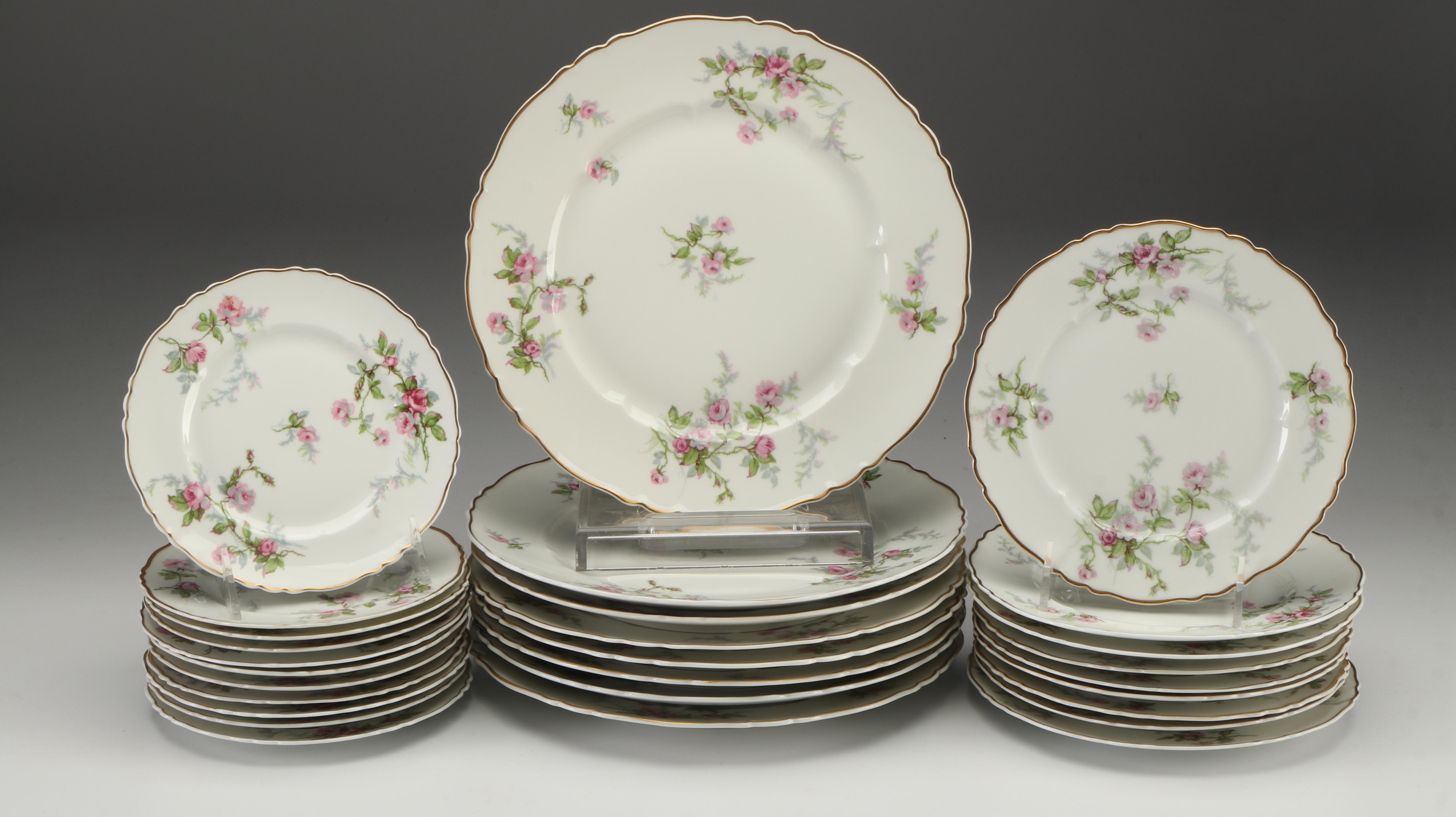 Haviland "Sylvia" Bone China Dinnerware with Castleton Cup and Saucer