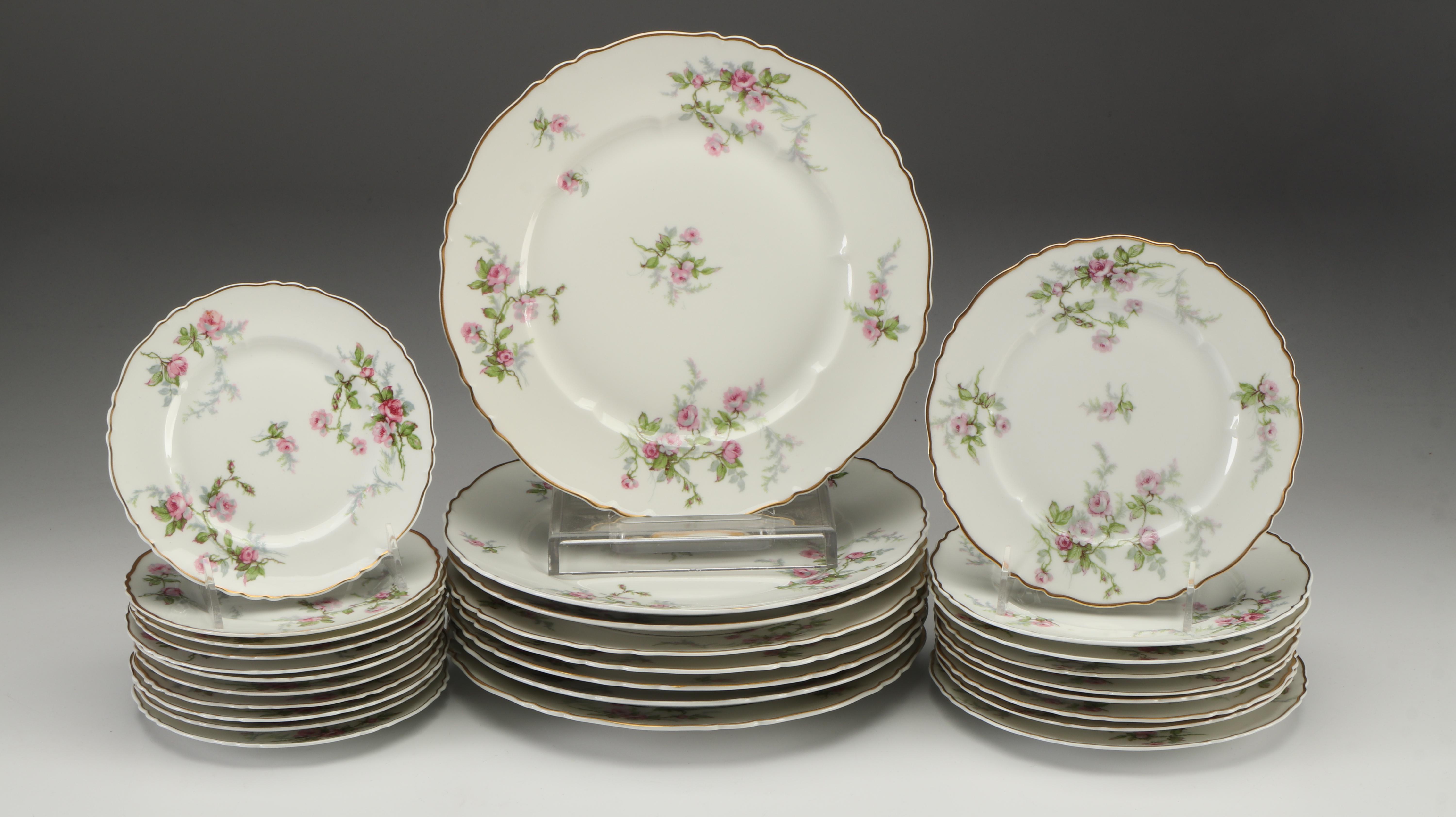 Haviland "Sylvia" Bone China Dinnerware with Castleton Cup and Saucer