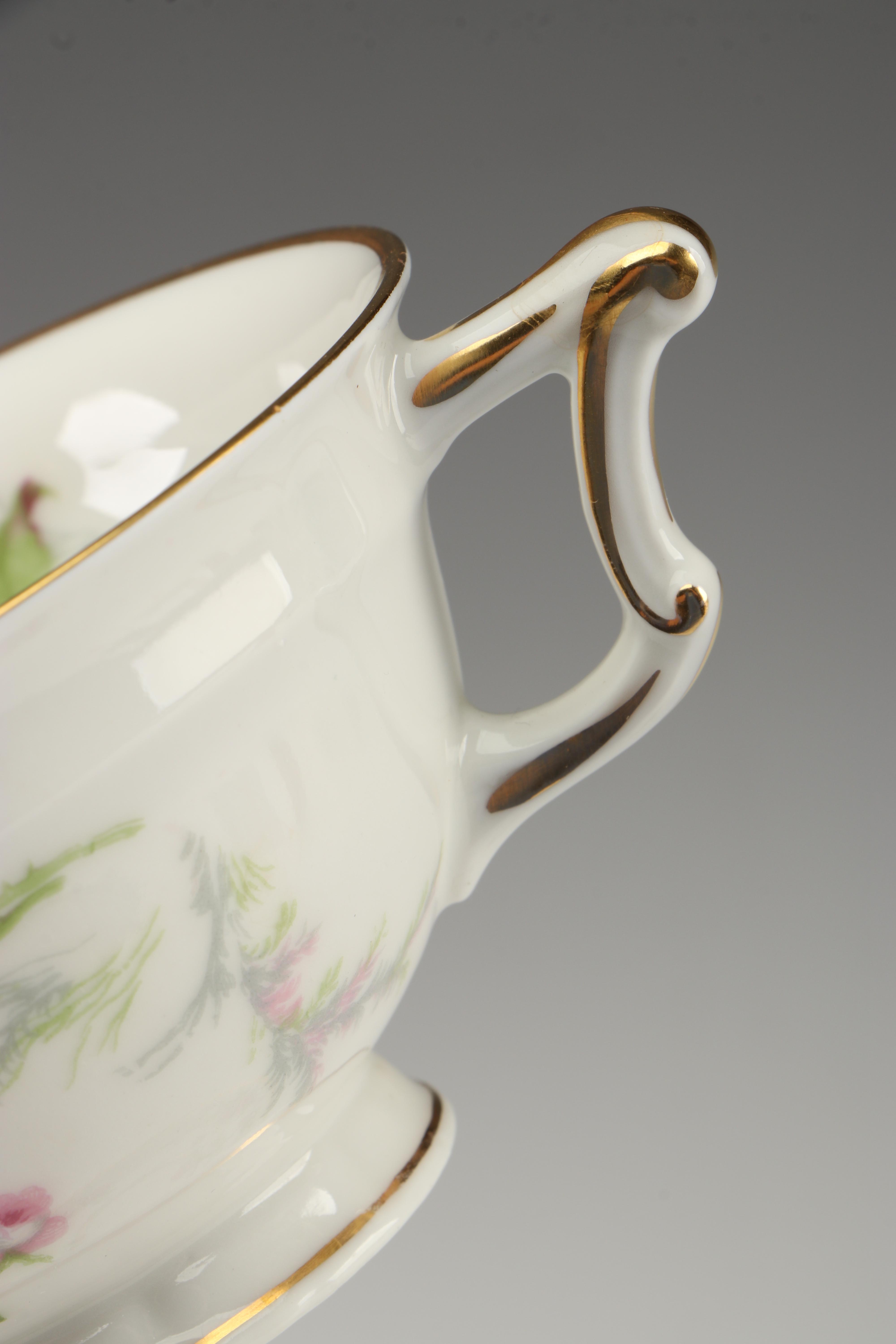 Haviland "Sylvia" Bone China Dinnerware with Castleton Cup and Saucer