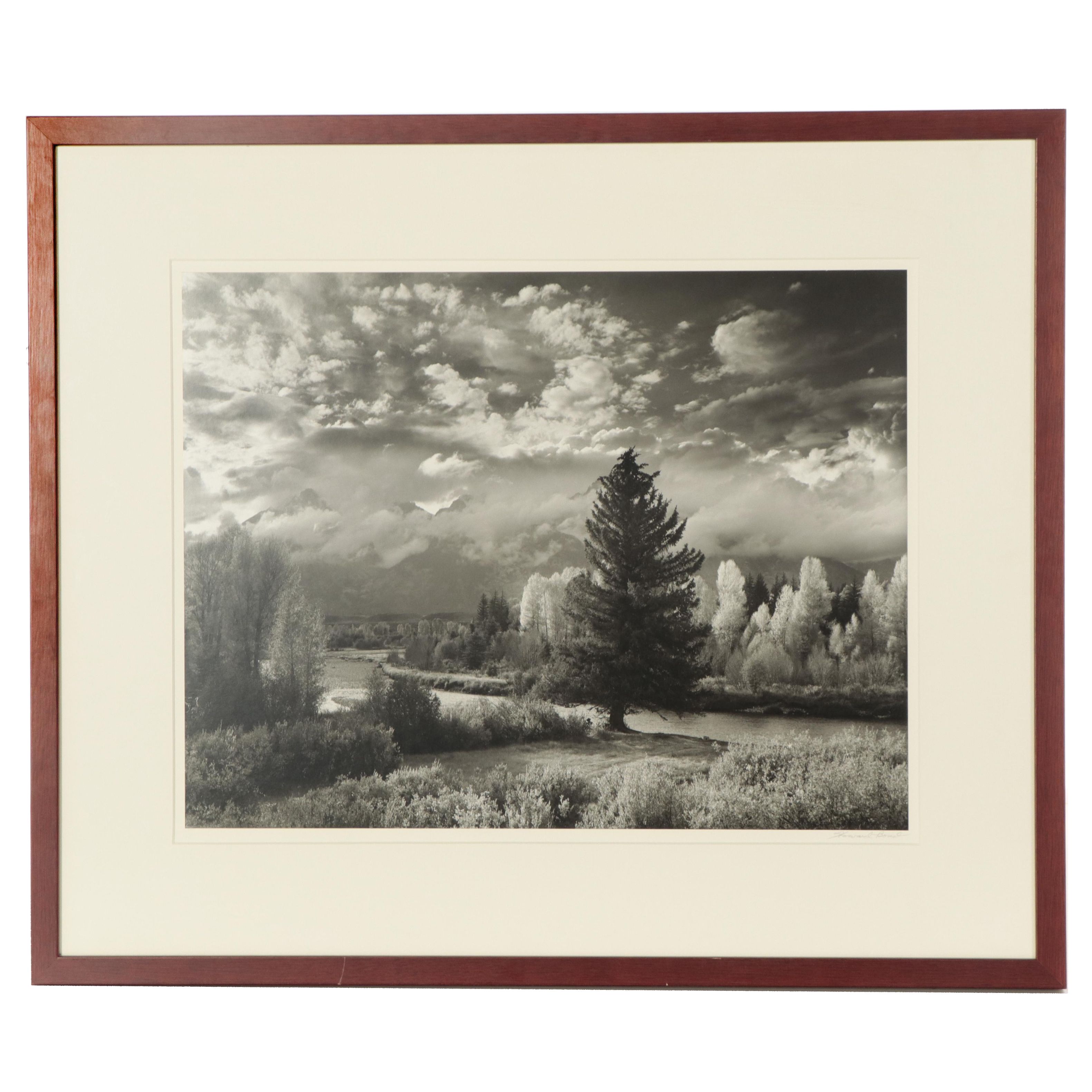 Howard Bond Landscape Silver Gelatin Photograph of the Tetons