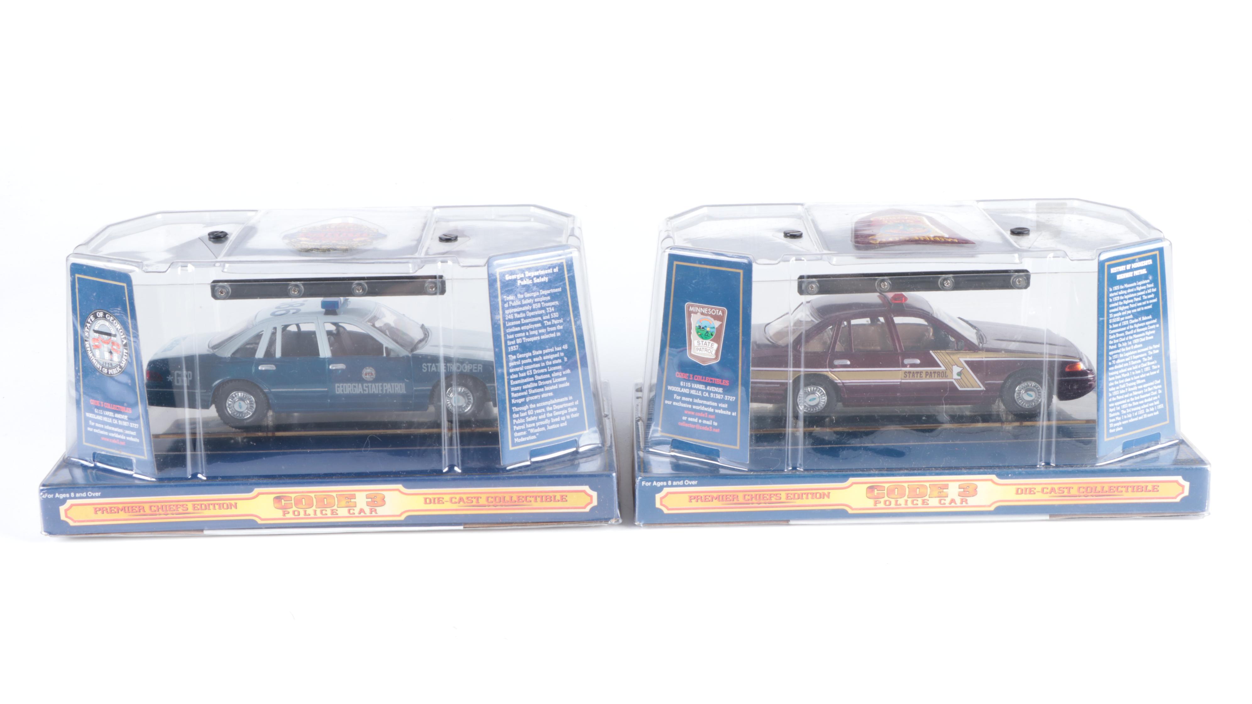 Code 3 Diecast Premier Chiefs Edition Police Cars