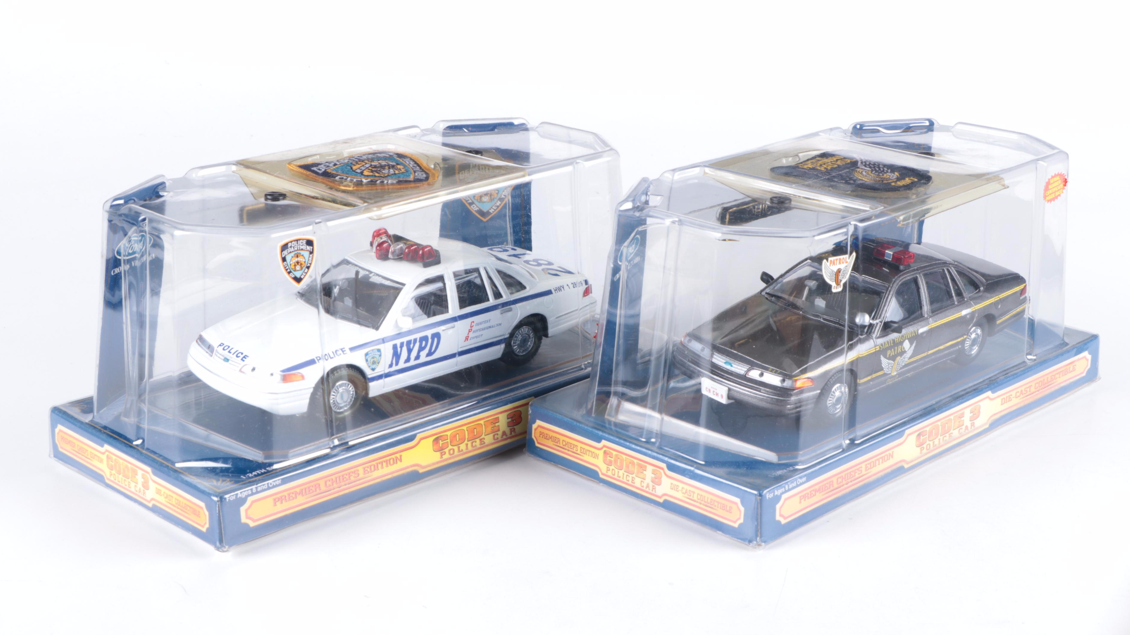 Code 3 Diecast Premier Chiefs Edition Police Cars