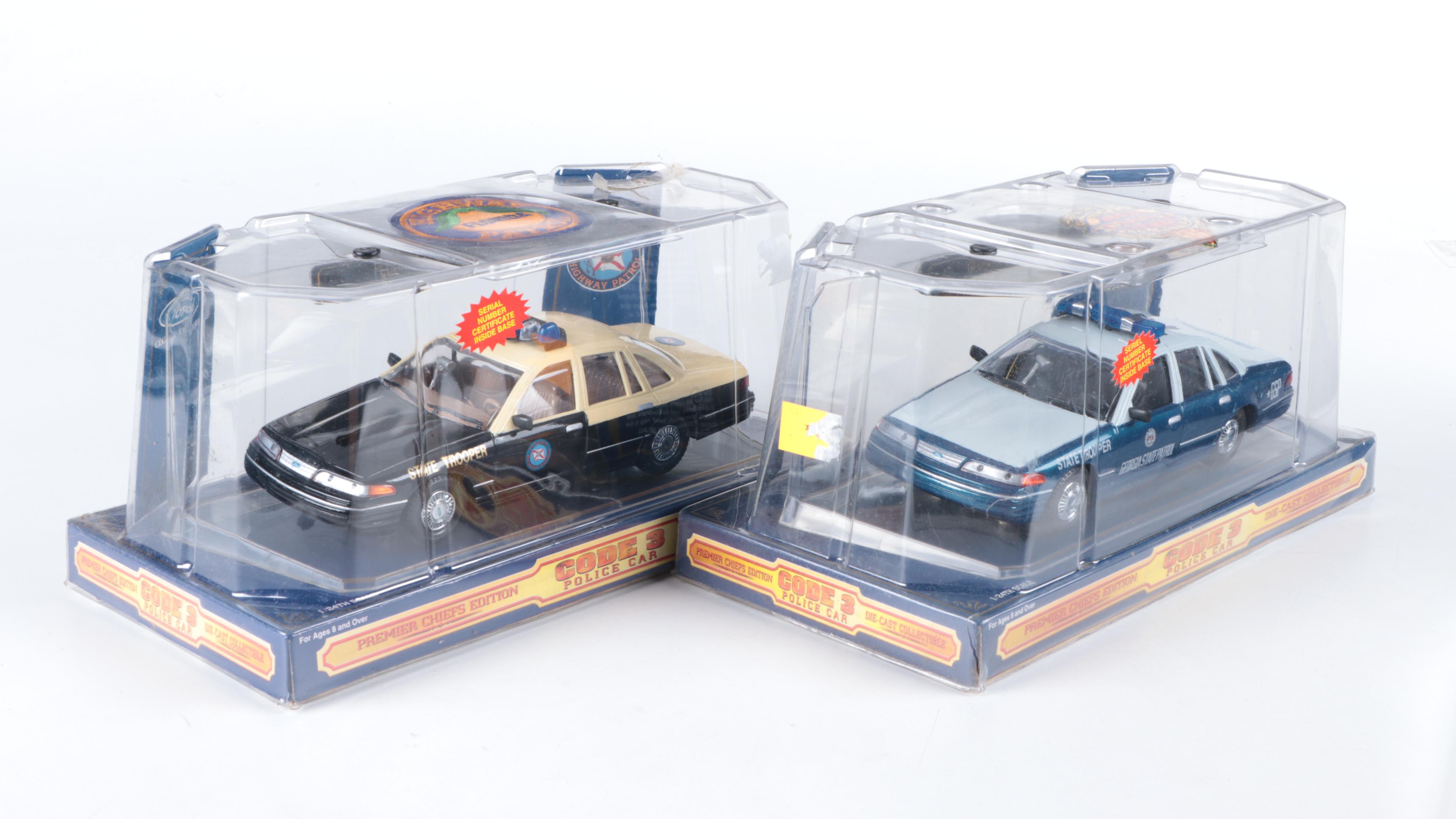Code 3 Diecast Premier Chiefs Edition Police Cars