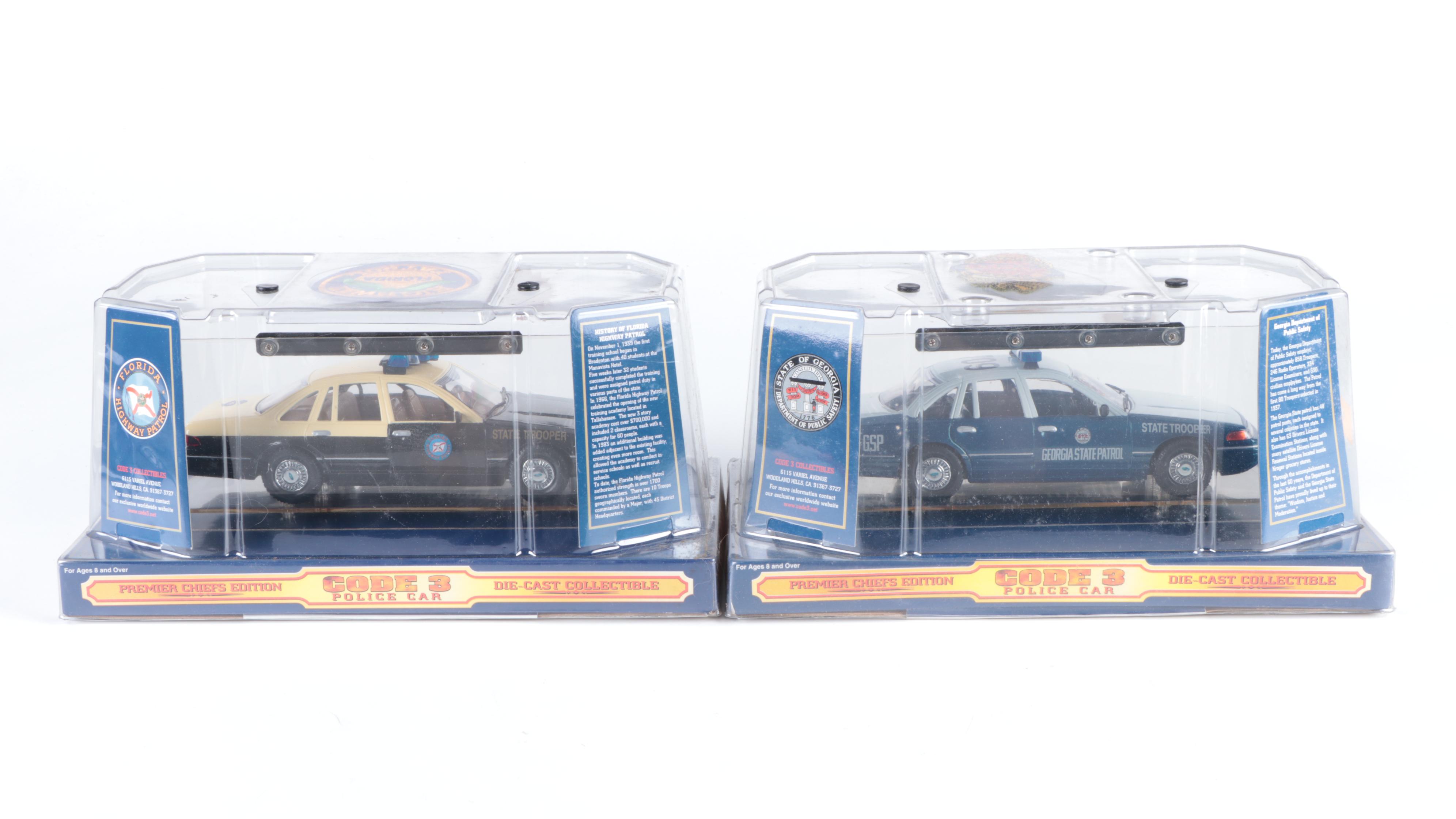 Code 3 Diecast Premier Chiefs Edition Police Cars