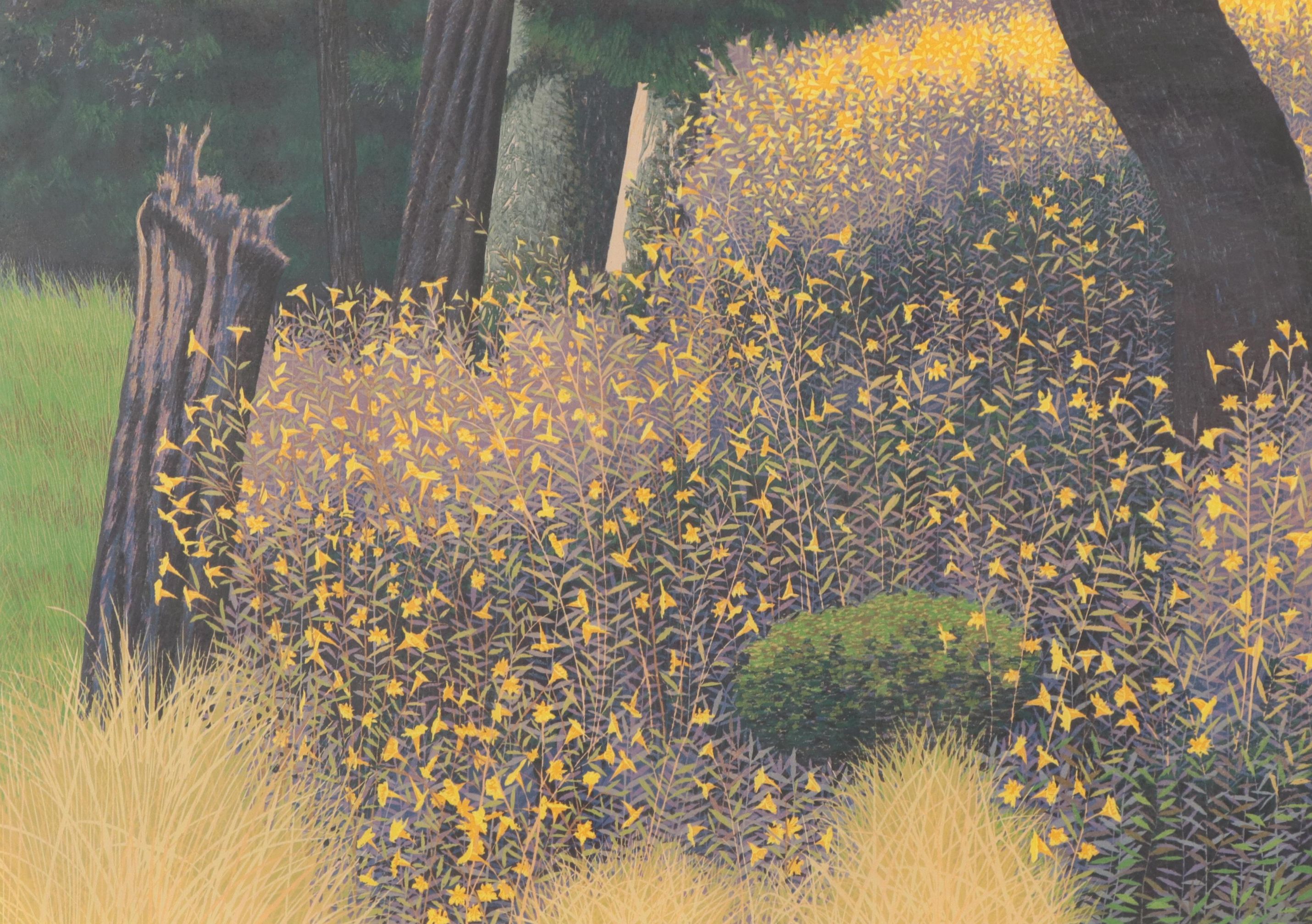 Gordon Mortensen Woodcut "Jack's Peak," 1991