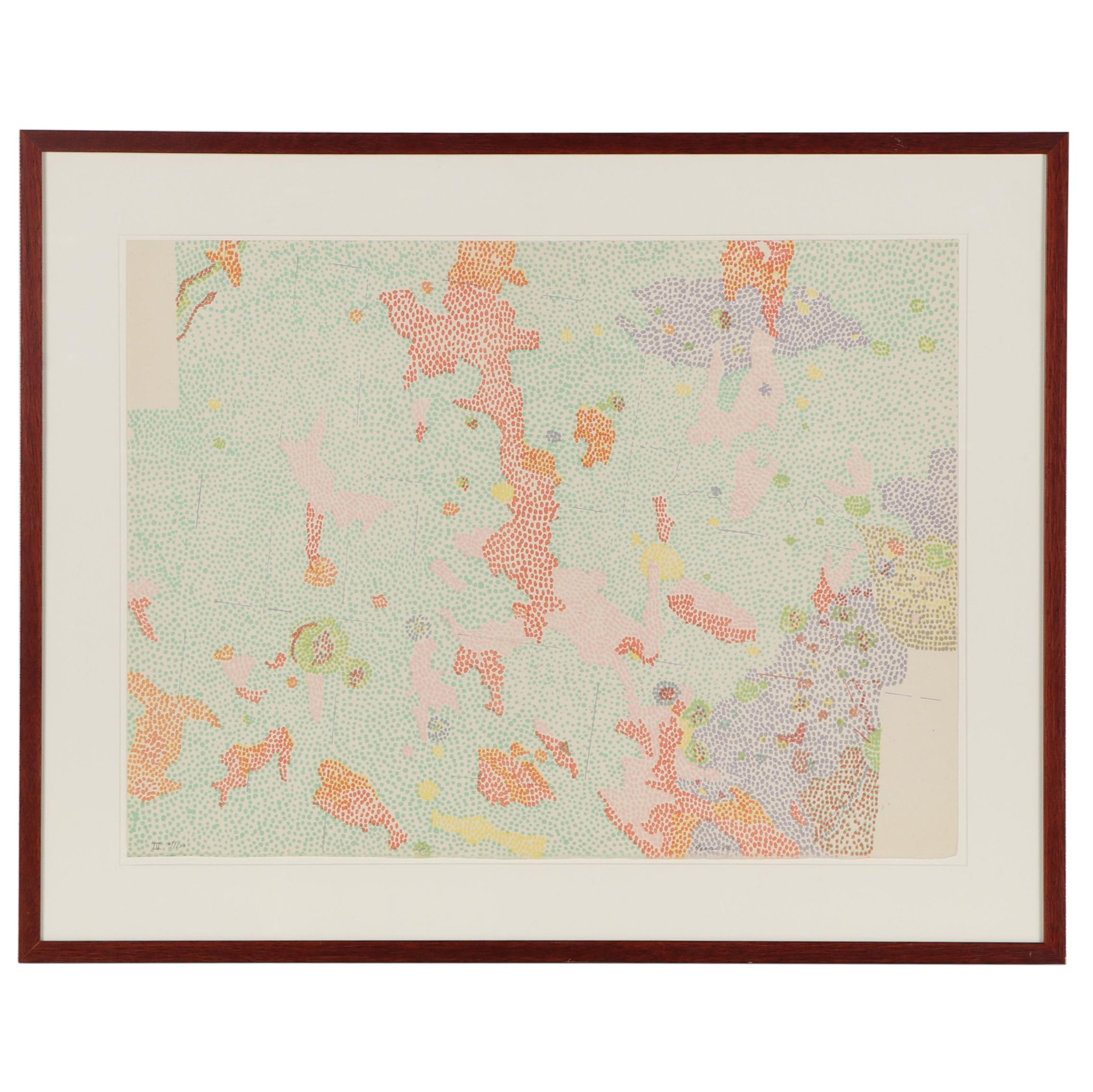 Nancy Graves Lithograph "III Maestlin G Region of the Moon," 1972