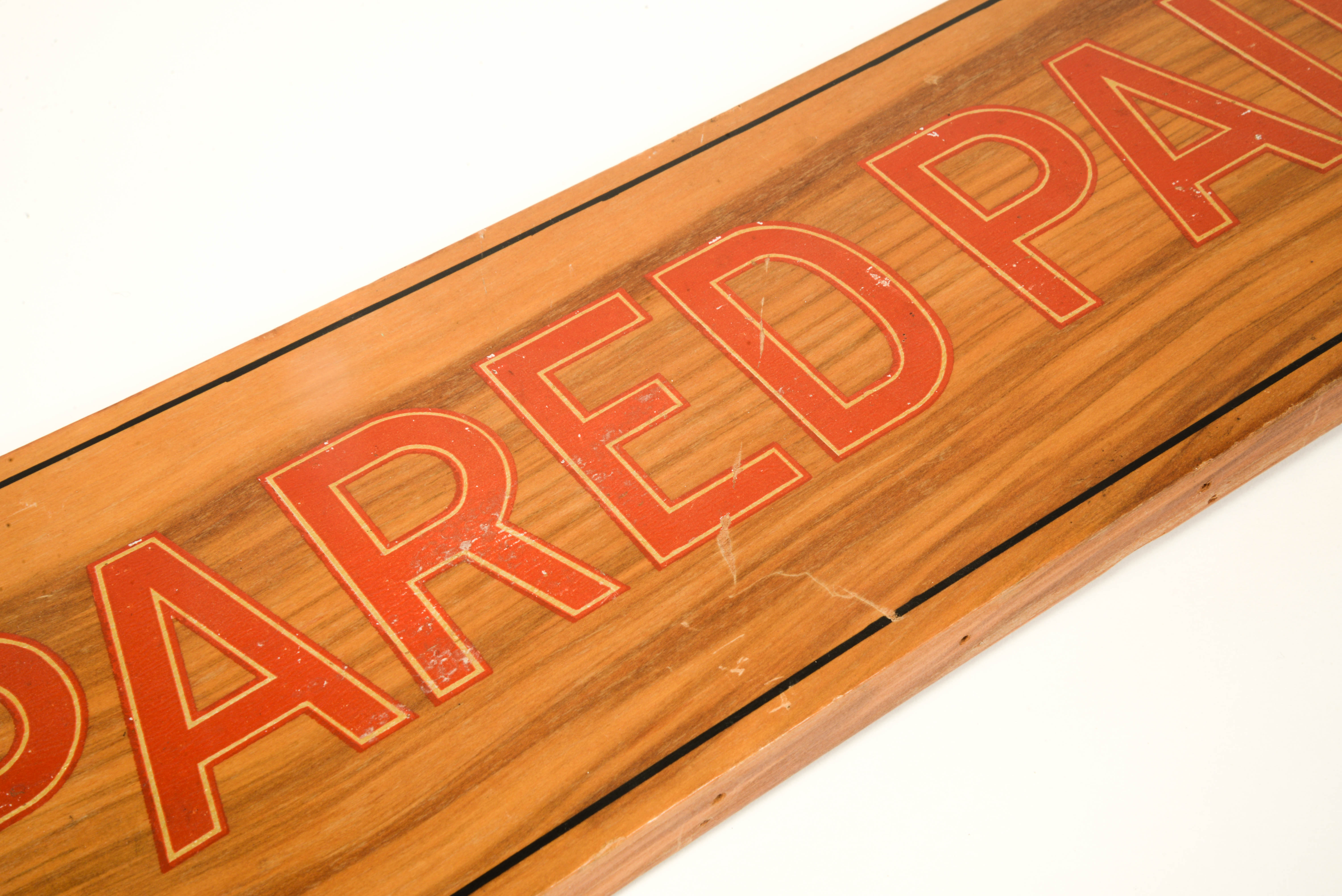 DuPont "Prepared Paint" Wood Sign