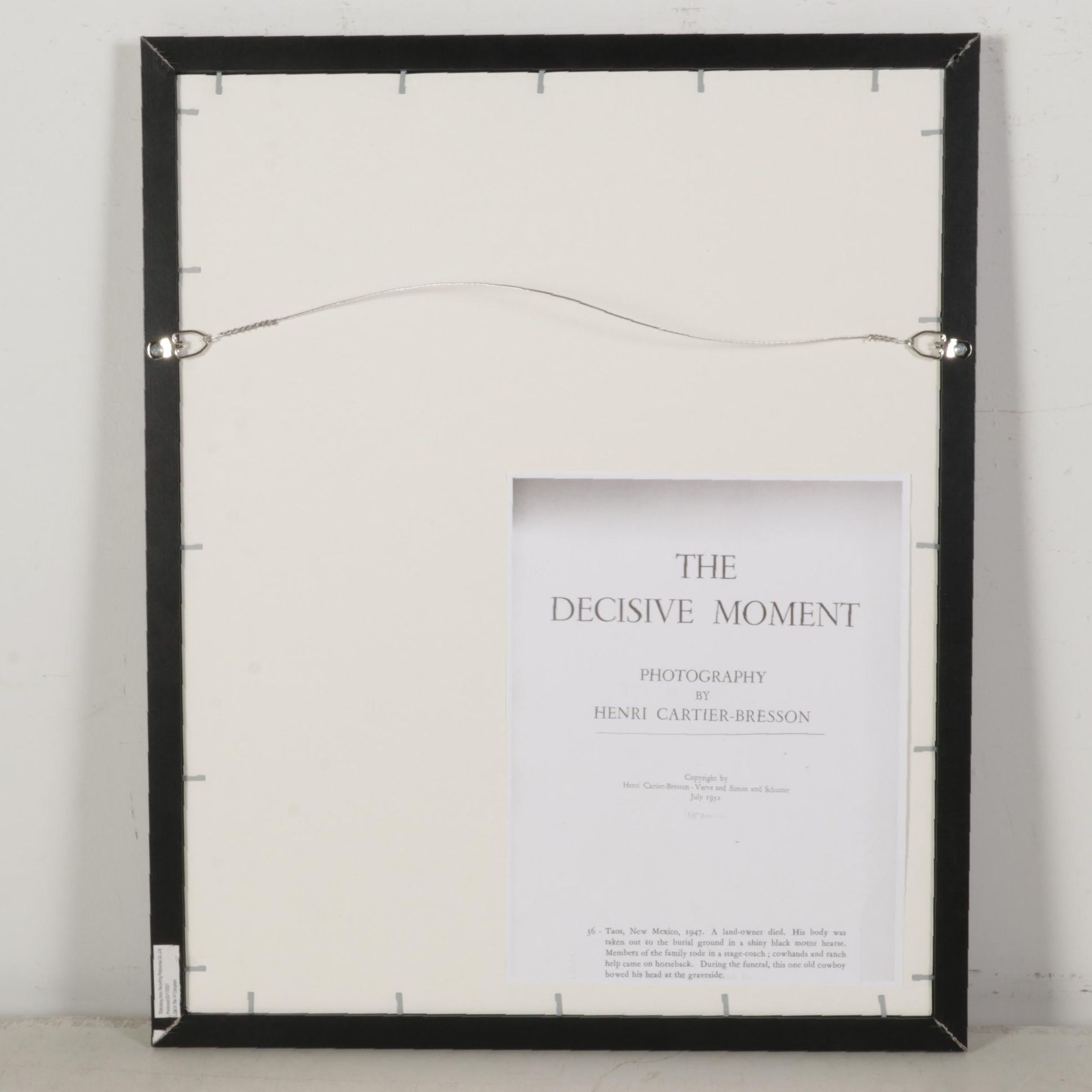 Henri Cartier-Bresson Rotogravure From "The Decisive Moment," 1952