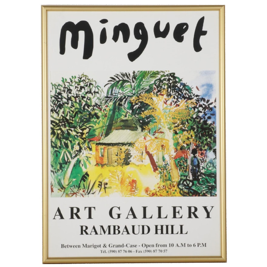 Minguet Art Gallery Offset Lithograph Poster, Circa 1997