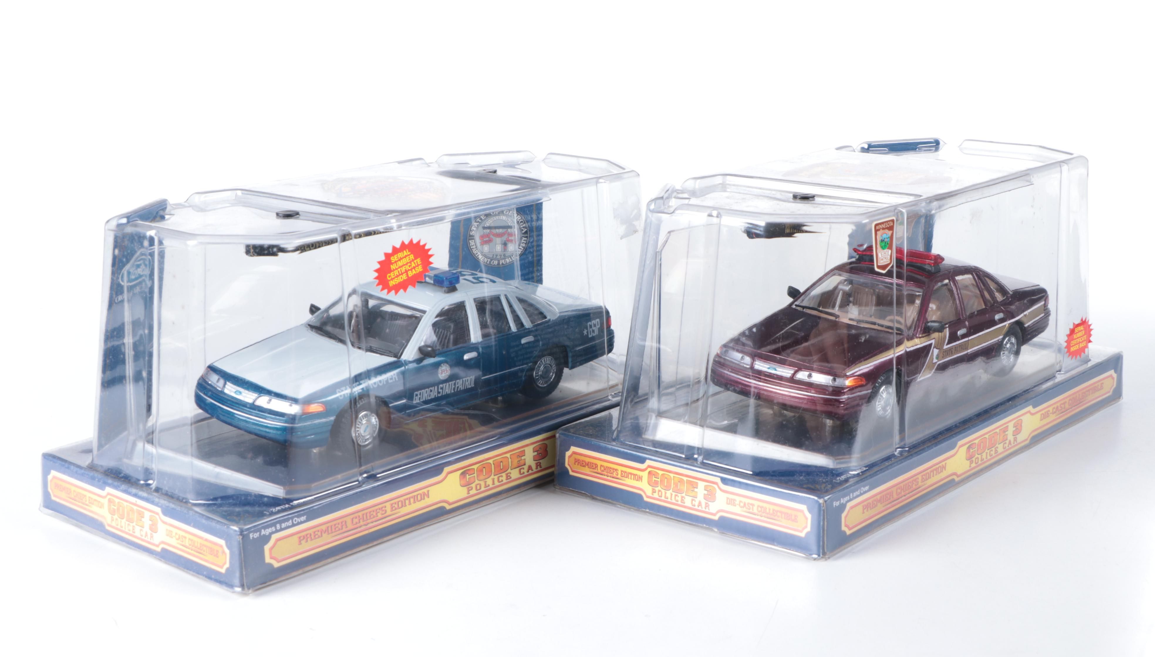Code 3 Diecast Premier Chiefs Edition Police Cars