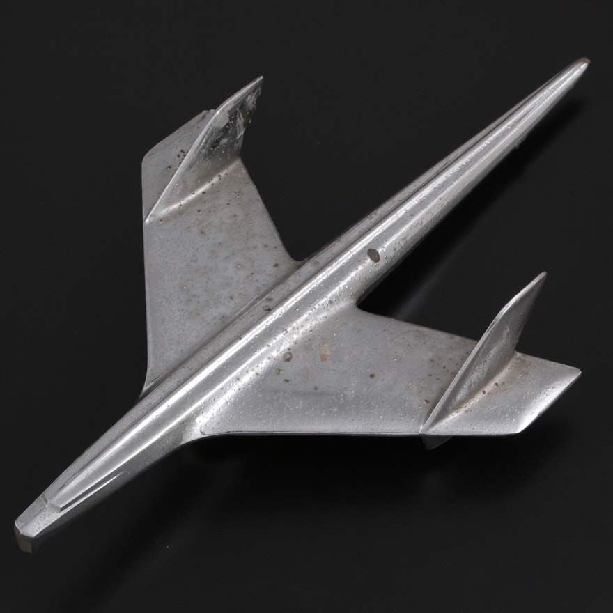 Chevrolet Bel Air Eagle Airplane Chrome Hood Ornament, 1955-1957