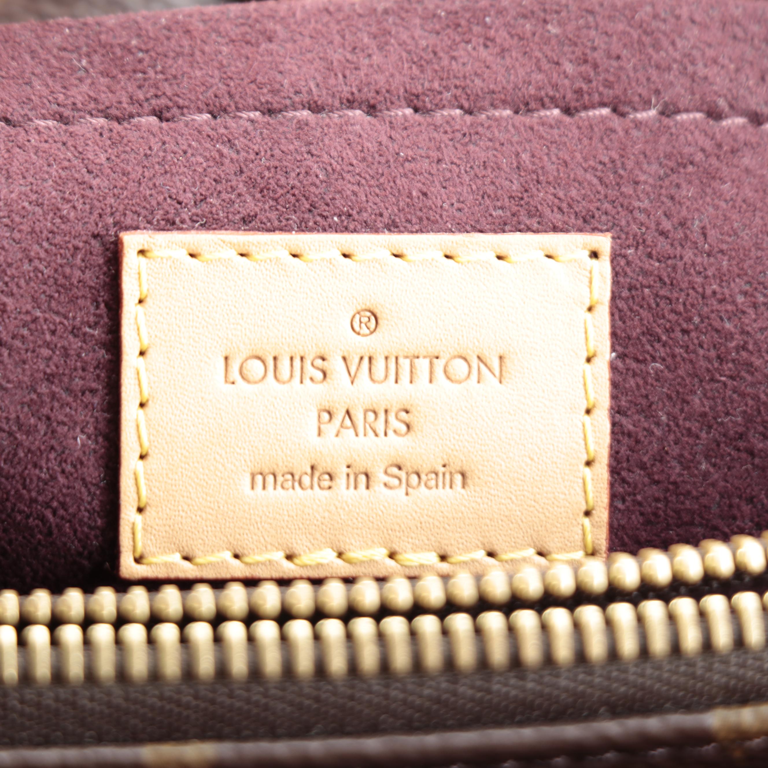 Louis Vuitton Montaigne BB Bag in Monogram Canvas and Vachetta Leather