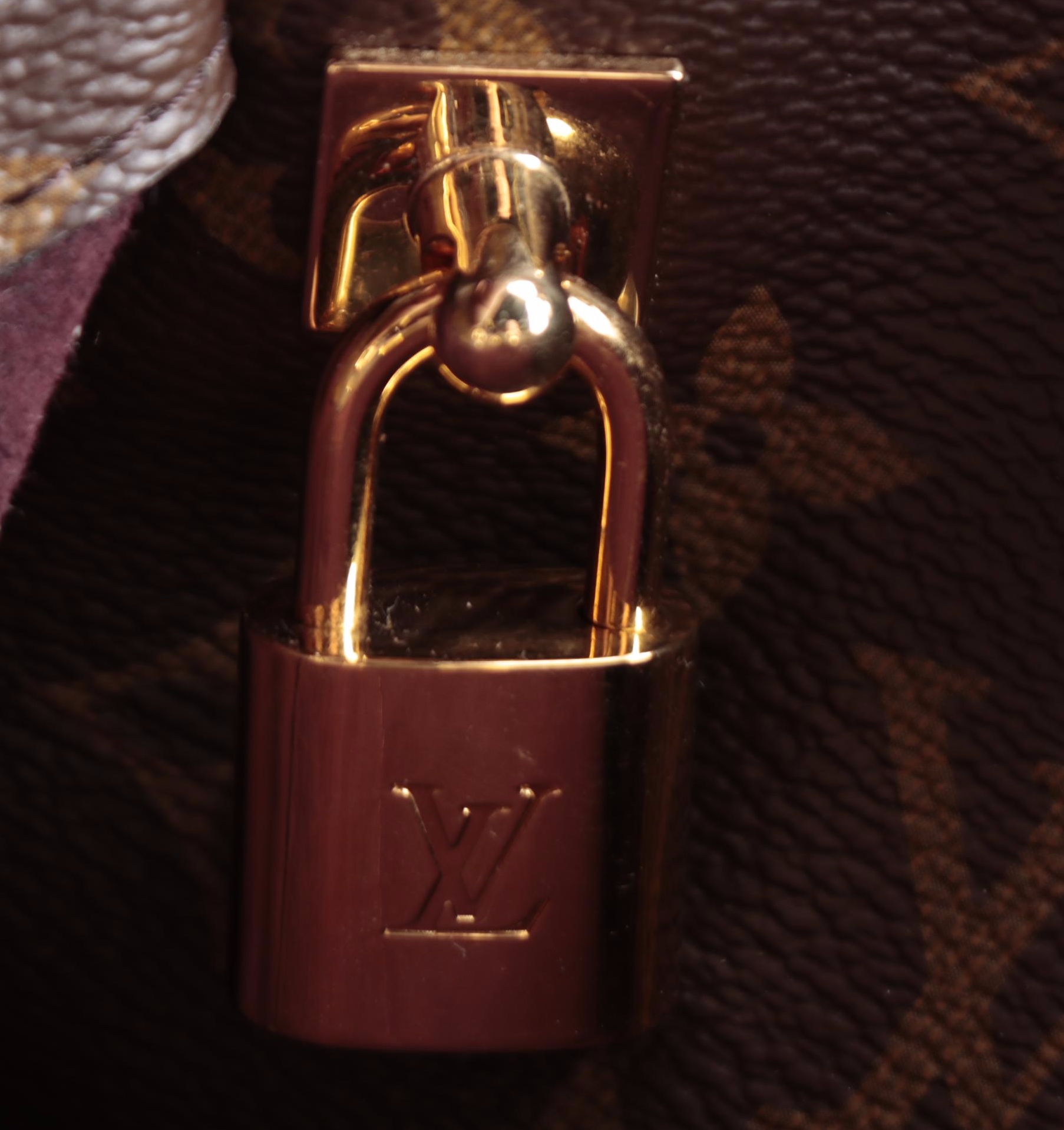 Louis Vuitton Montaigne BB Bag in Monogram Canvas and Vachetta Leather