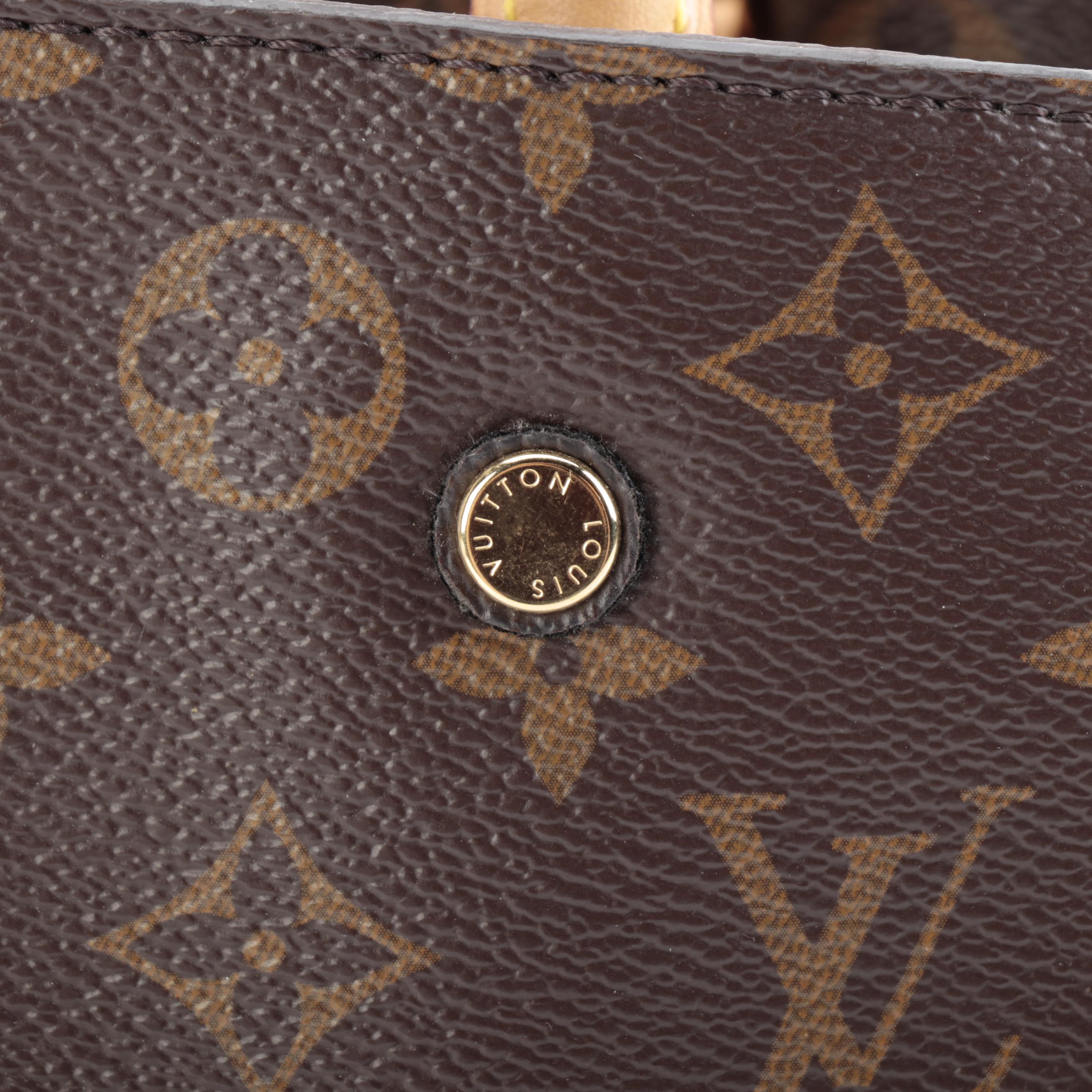 Louis Vuitton Montaigne BB Bag in Monogram Canvas and Vachetta Leather