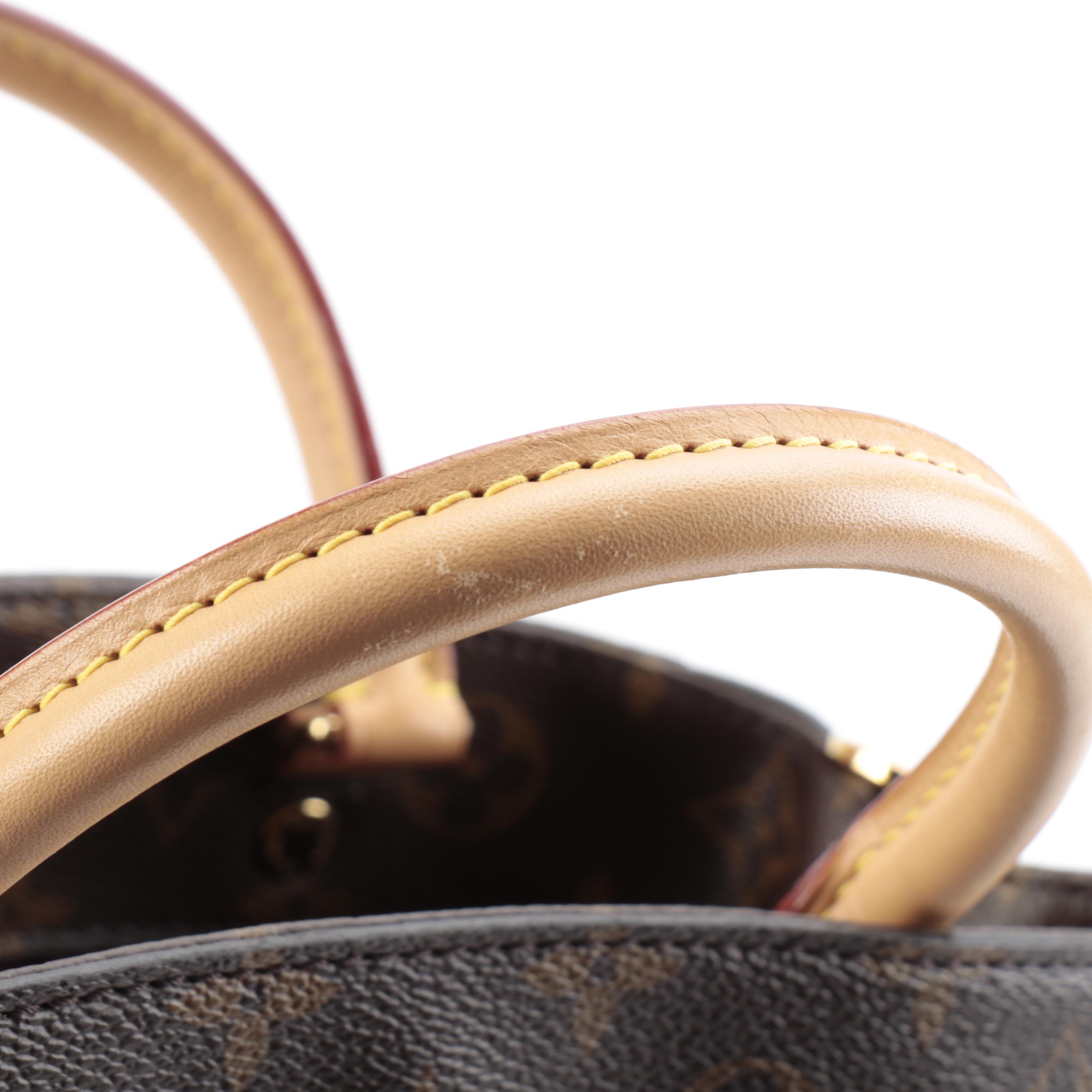 Louis Vuitton Montaigne BB Bag in Monogram Canvas and Vachetta Leather