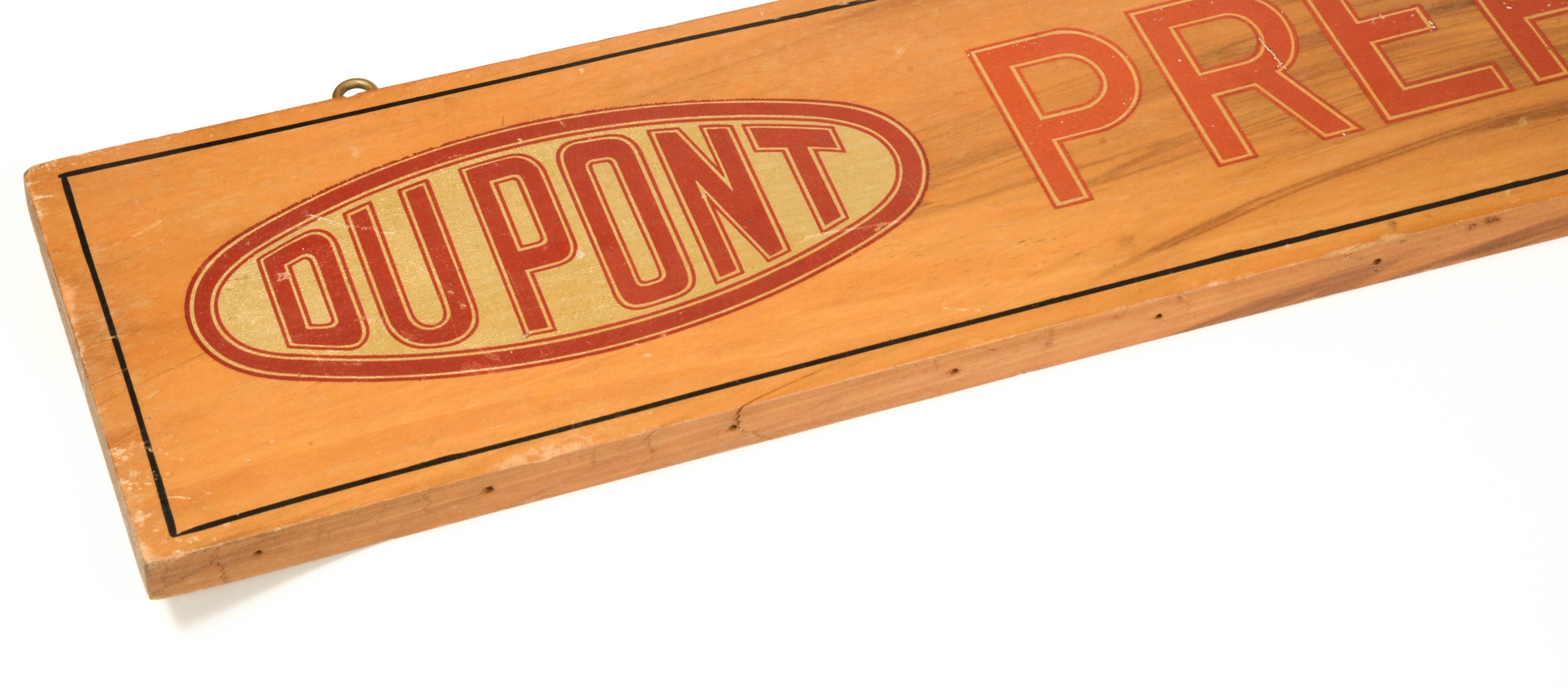 DuPont "Prepared Paint" Wood Sign