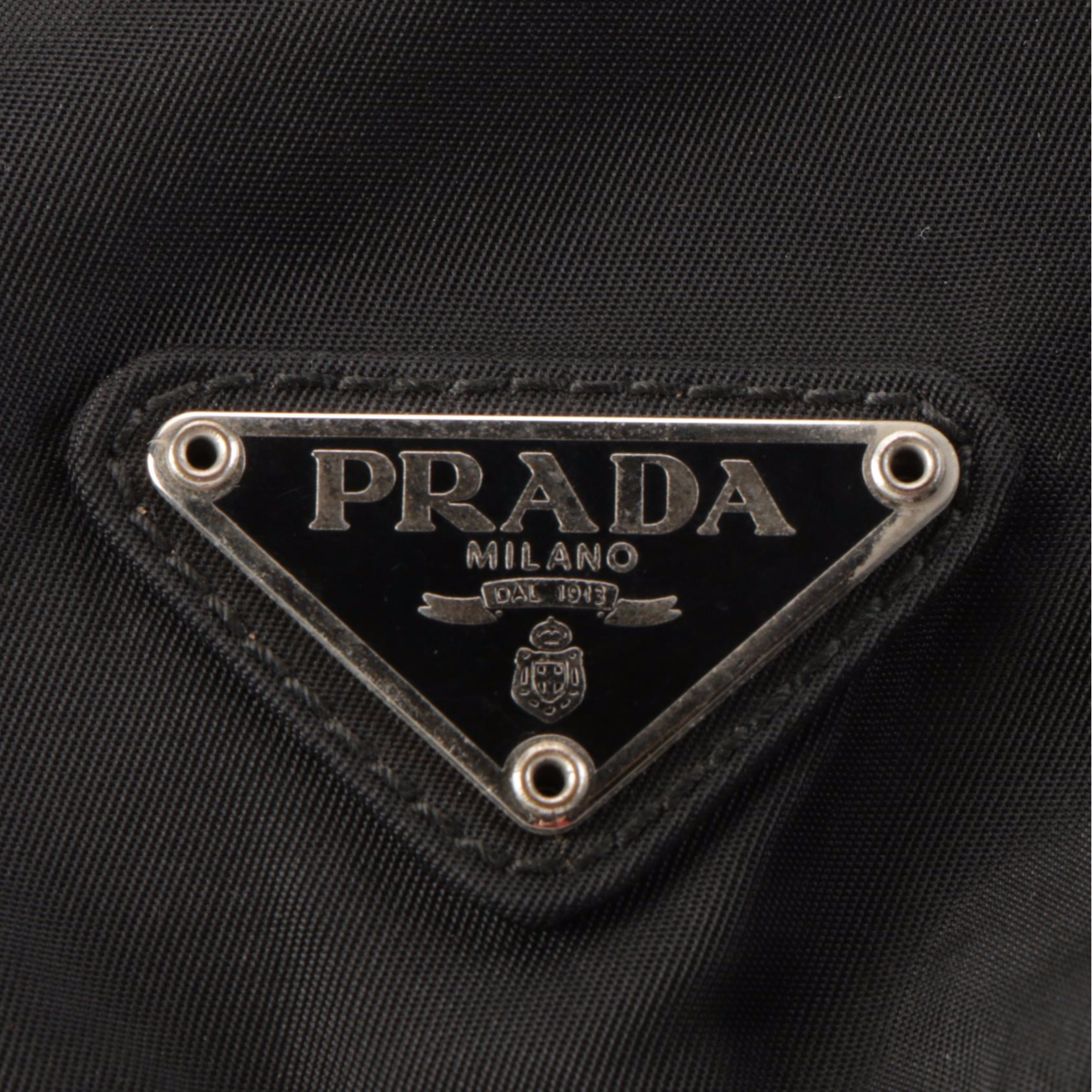 Prada Small Backpack in Black Tessuto Nylon and Smooth Leather