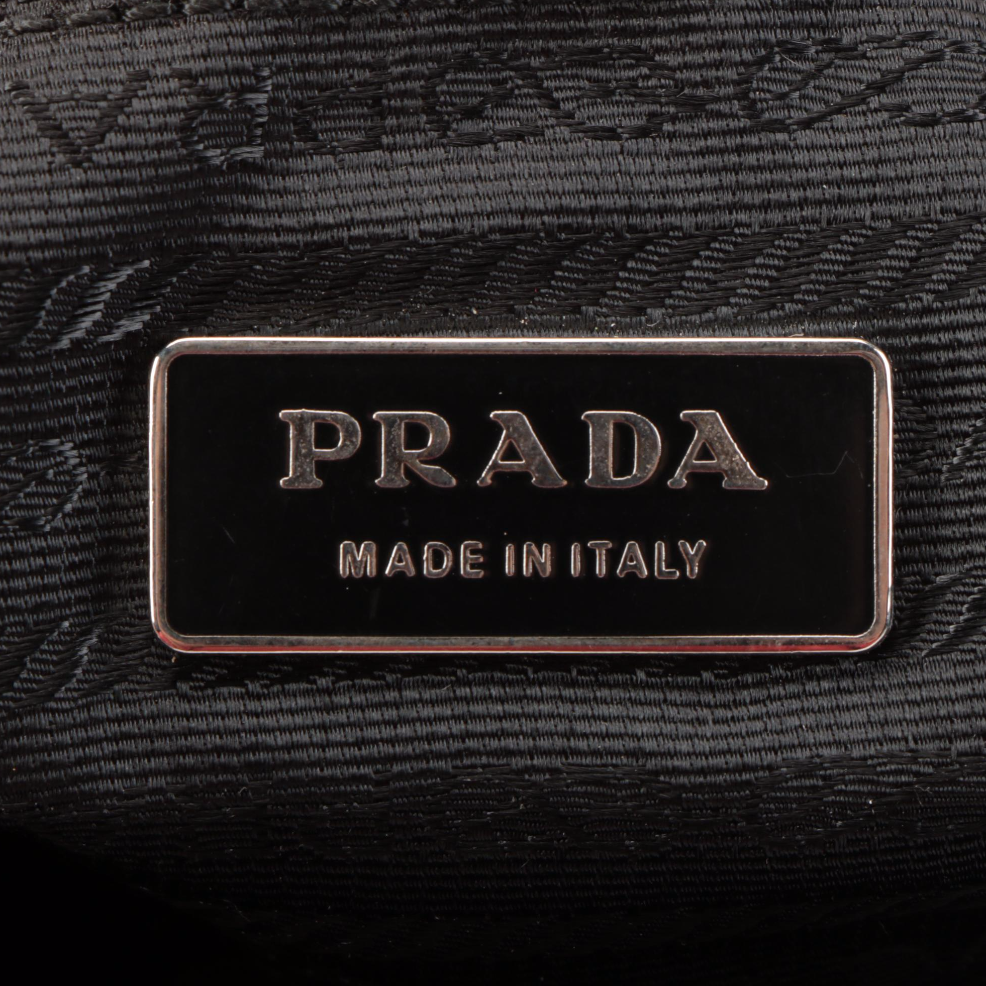 Prada Small Backpack in Black Tessuto Nylon and Smooth Leather