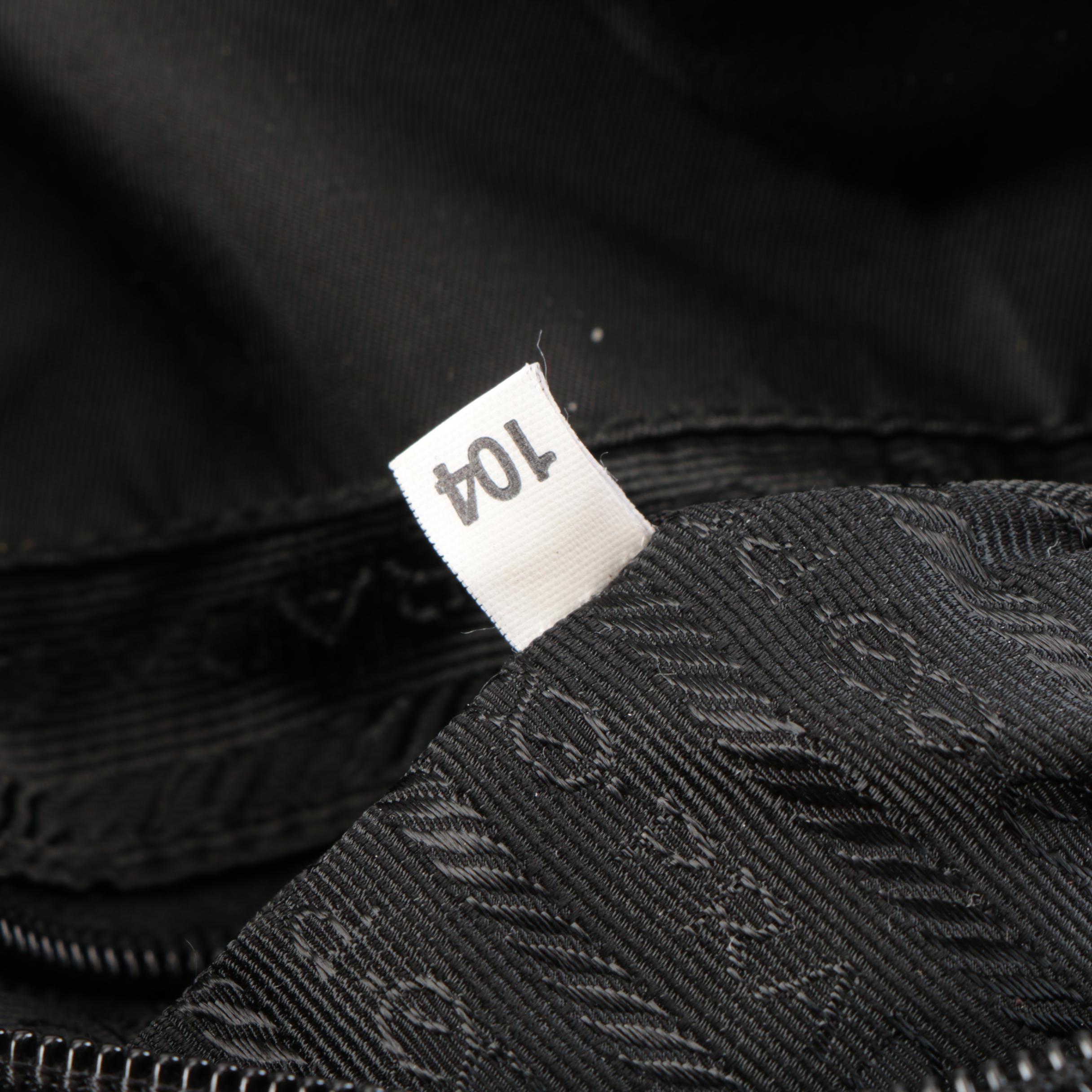 Prada Small Backpack in Black Tessuto Nylon and Smooth Leather
