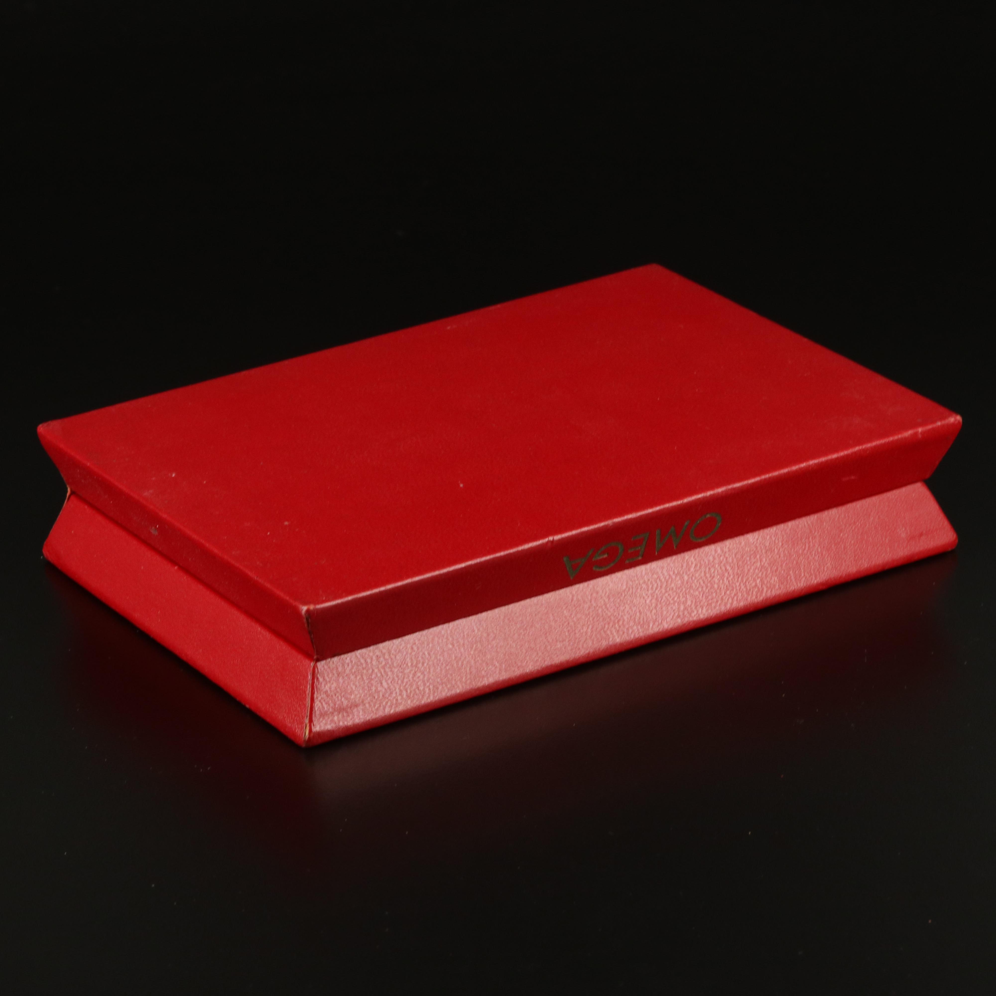 Omega "Red Box" with Rare Signage on the Lid