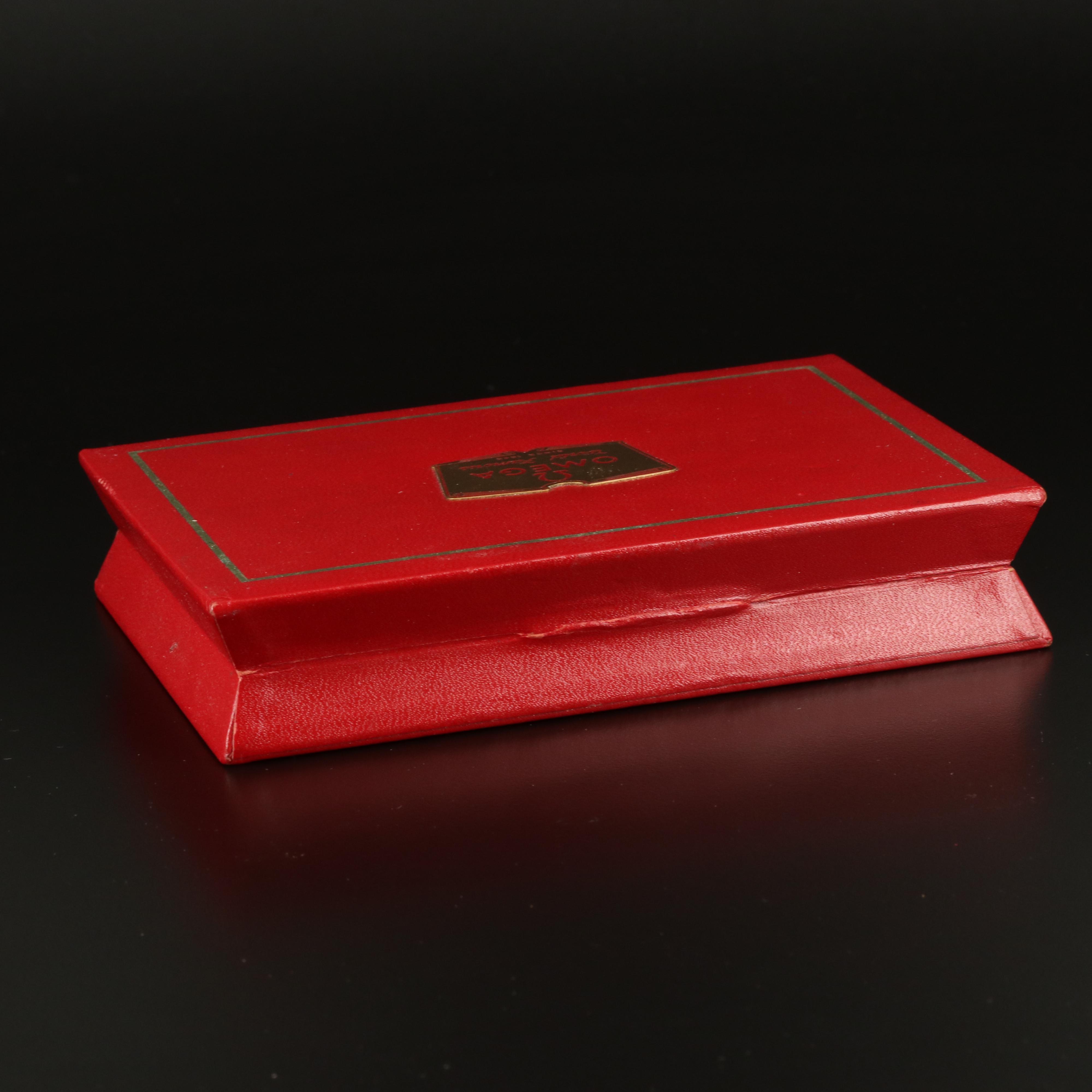 Omega "Red Box" with Rare Signage on the Lid