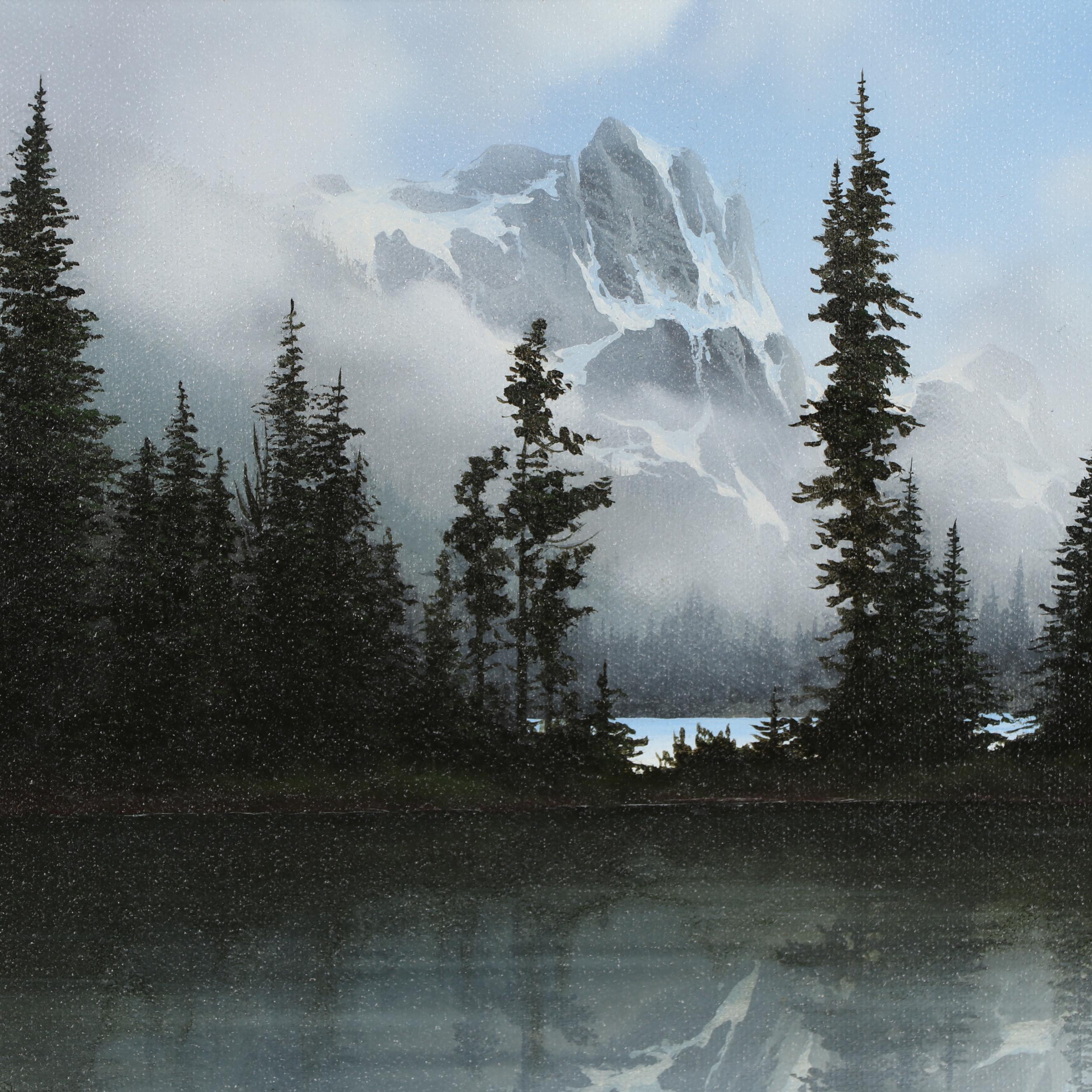 Marc Inge Saastad Mountain Landscape Oil Painting, 21st Century