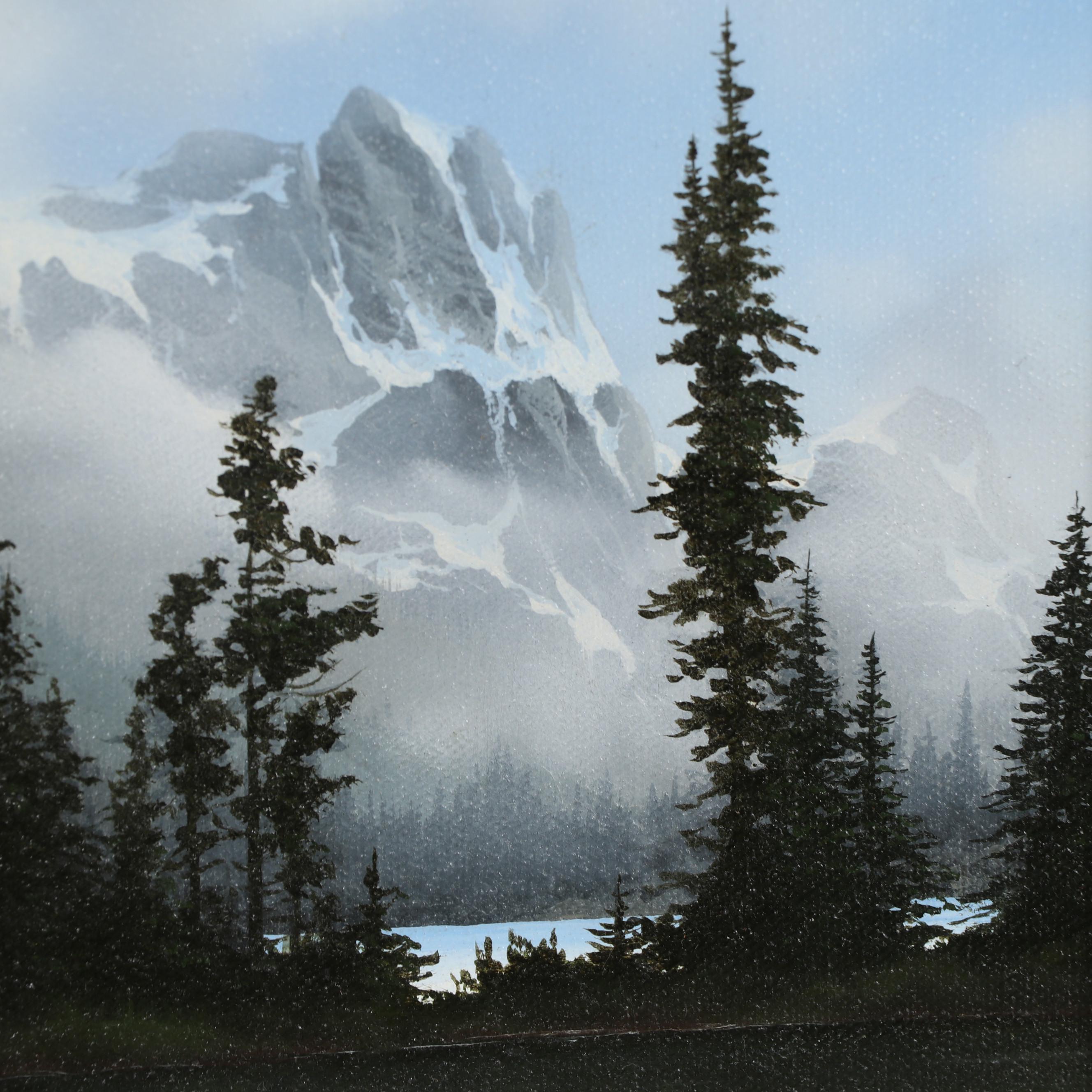 Marc Inge Saastad Mountain Landscape Oil Painting, 21st Century