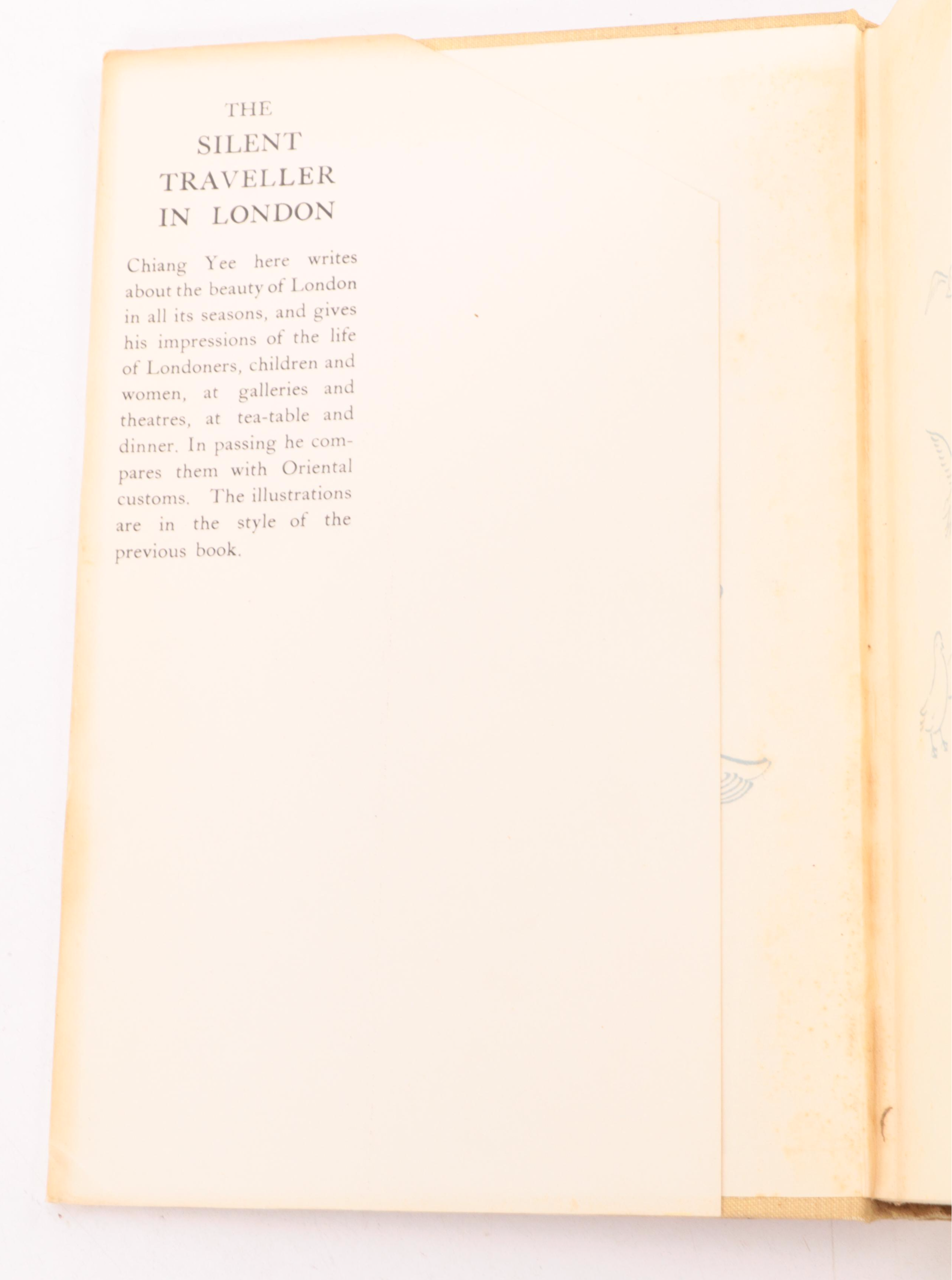 First Edition "The Silent Traveller in London" and More by Chiang Yee