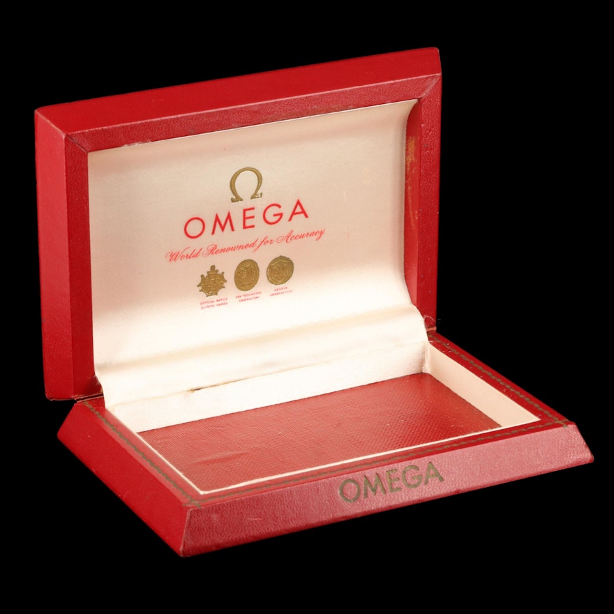 Omega "Red Box" with Rare Signage on the Lid