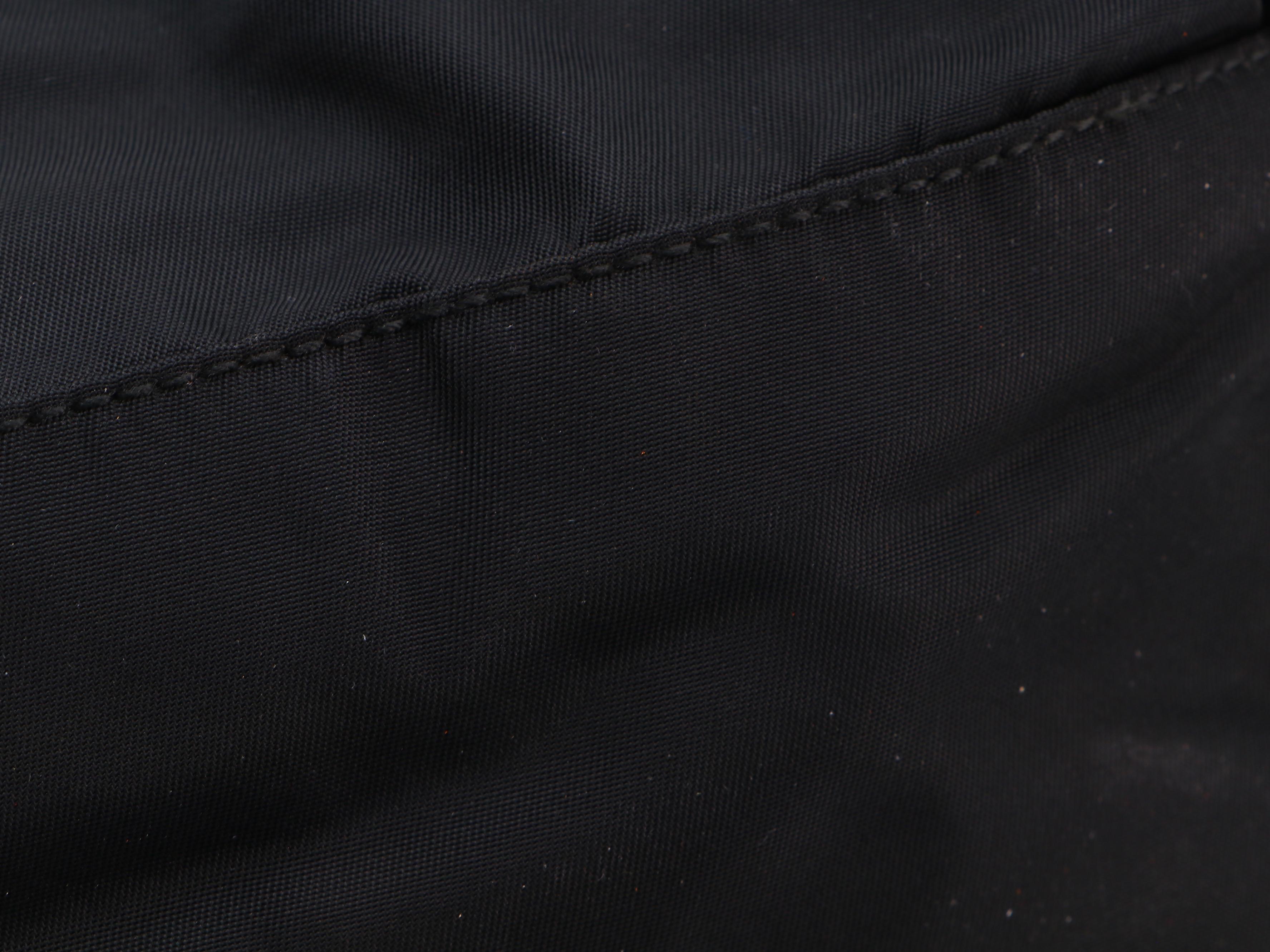 Prada Shoulder Bag in Black Tessuto Nylon with Cord Straps