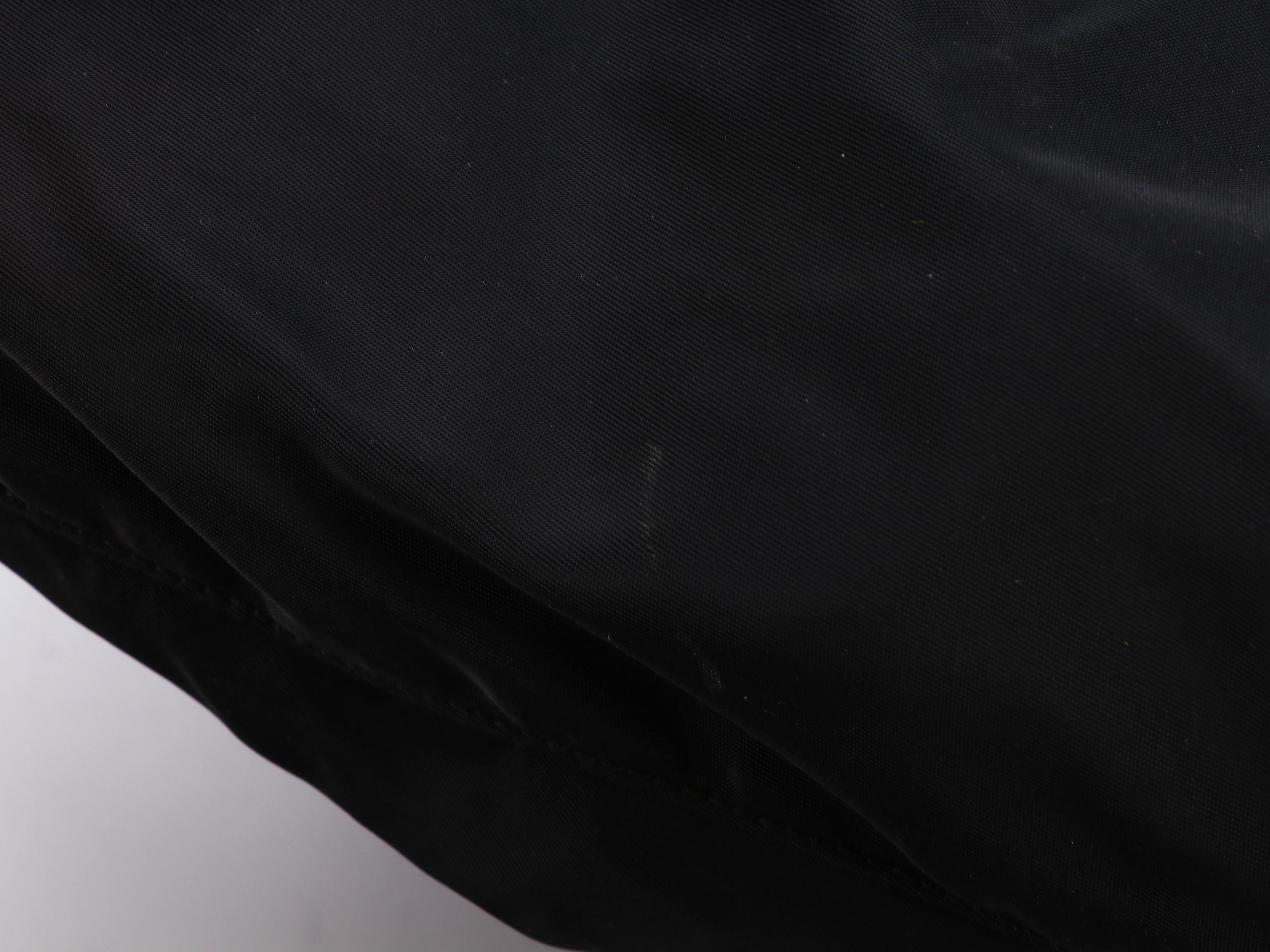 Prada Shoulder Bag in Black Tessuto Nylon with Cord Straps