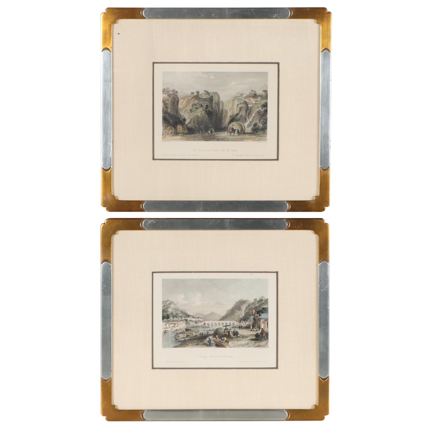 Hand-Colored Engravings After Thomas Allom, 19th Century