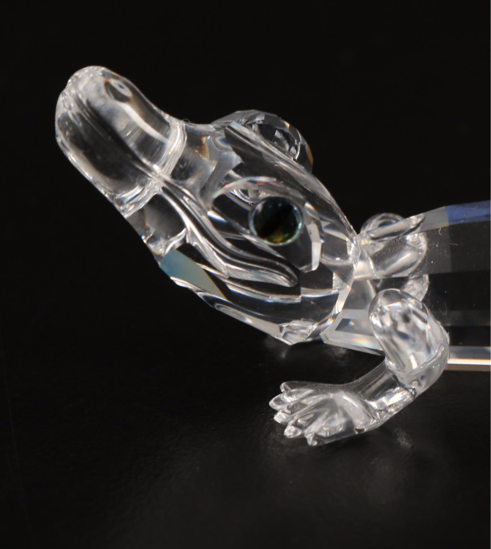 Swarovski Crystal Animals with "Tipping Wagon" Figurines