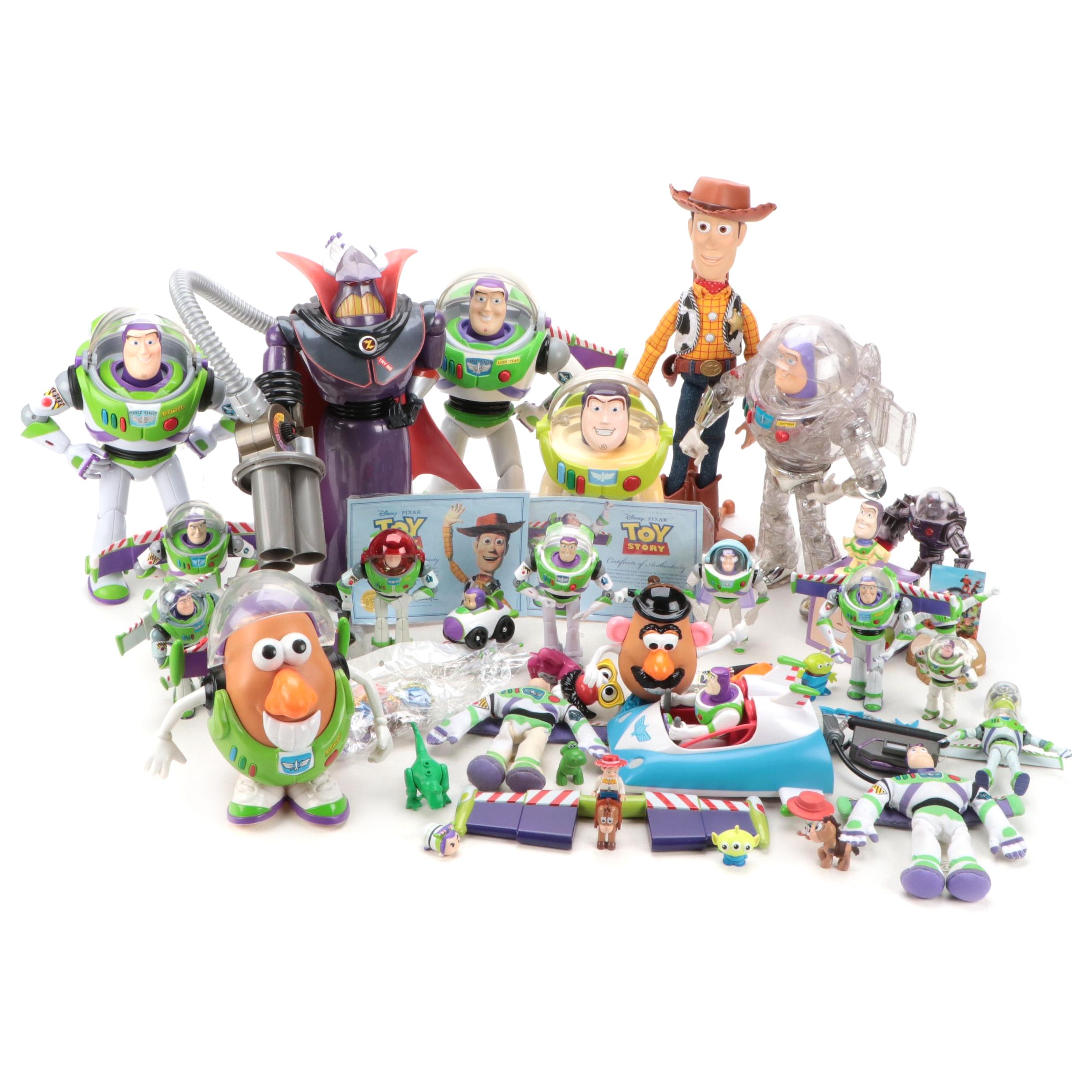 Disney's Buzz Lightyear, Woody and Other "Toy Story" Toys and Clock