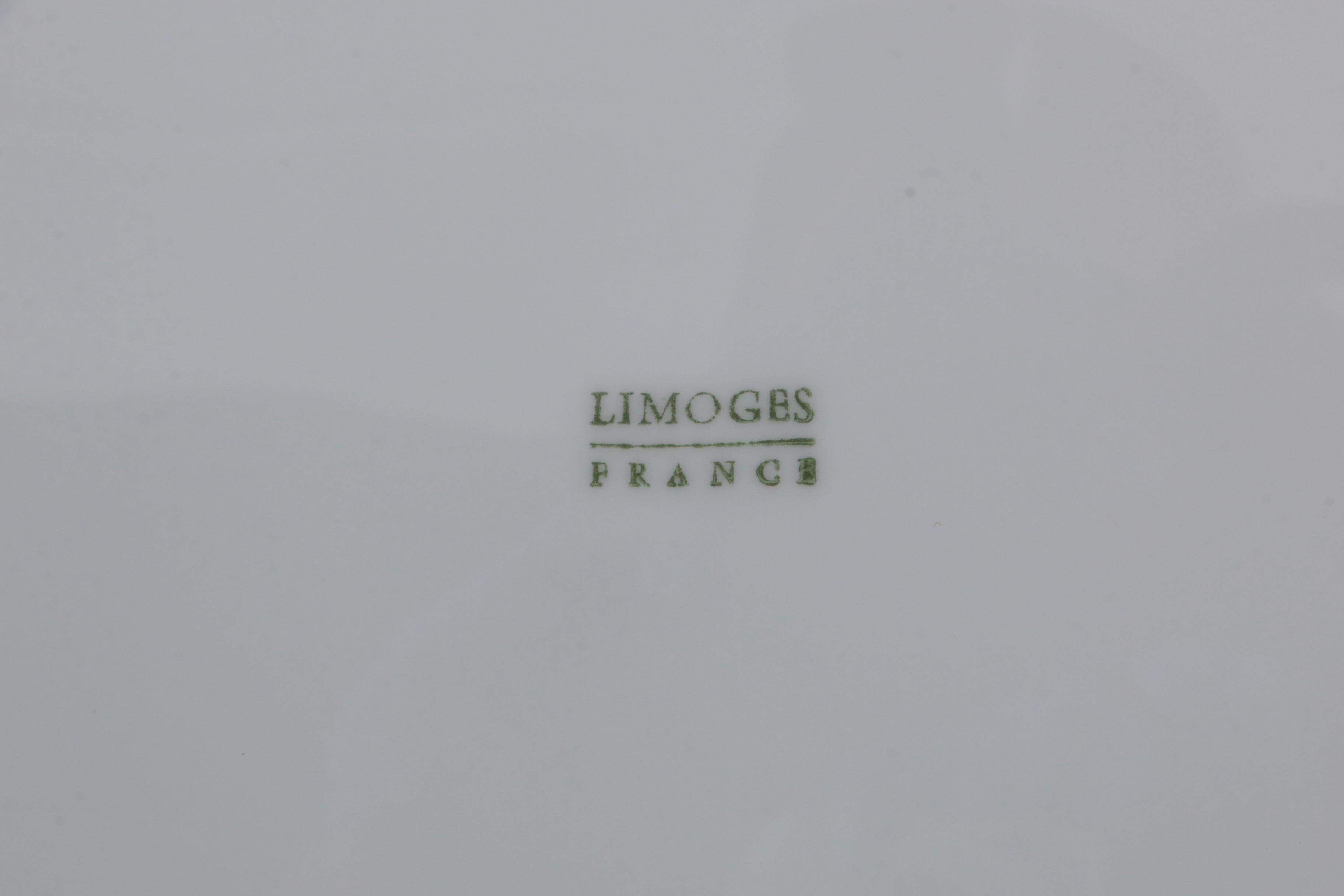 Giraud Limoges "Corail White" Porcelain Serveware