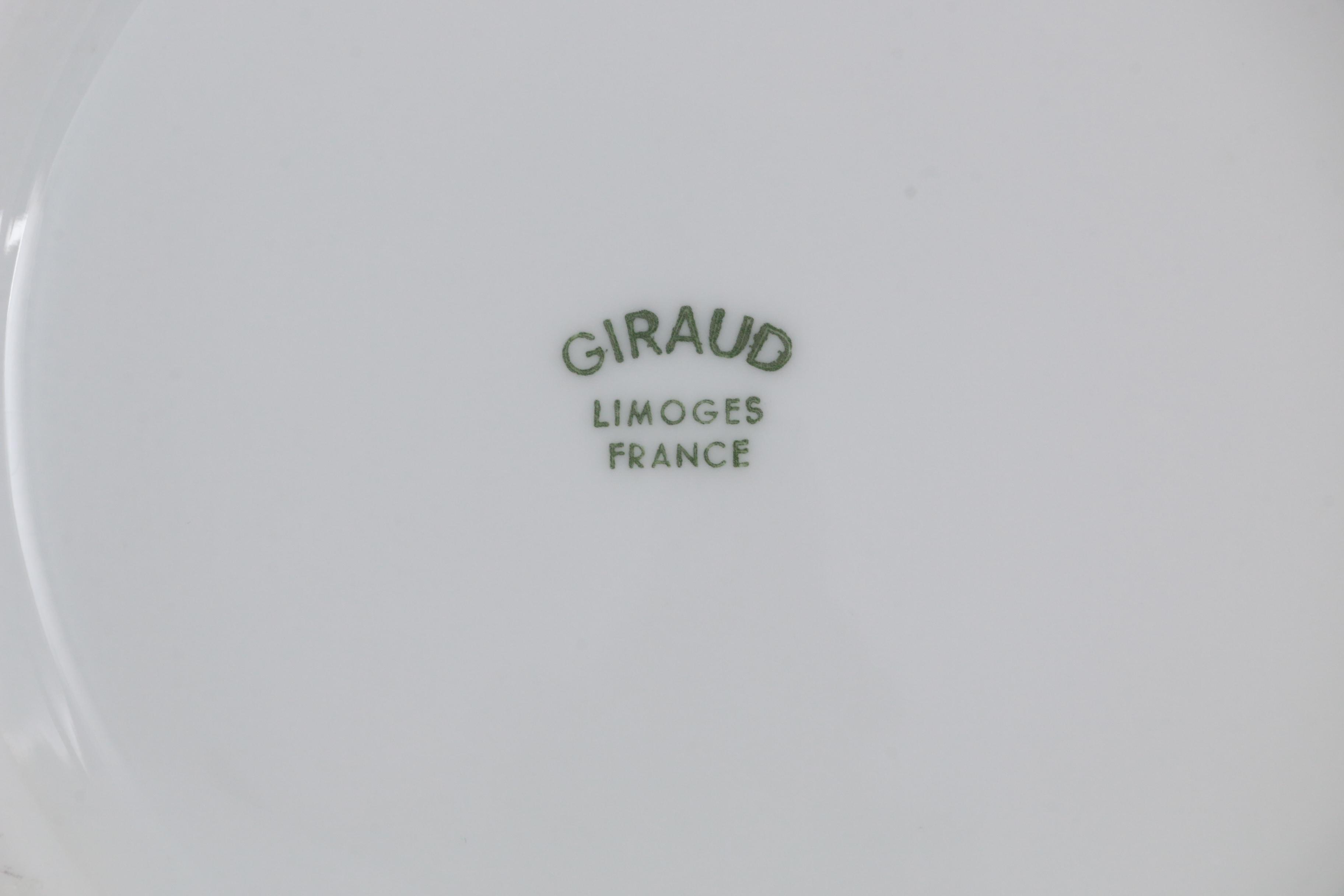 Giraud Limoges "Corail White" Porcelain Serveware