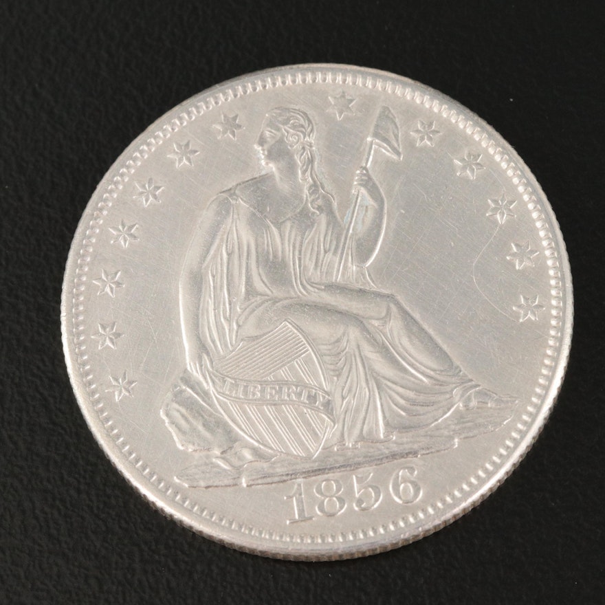 1856-O Seated Liberty Silver Half Dollar